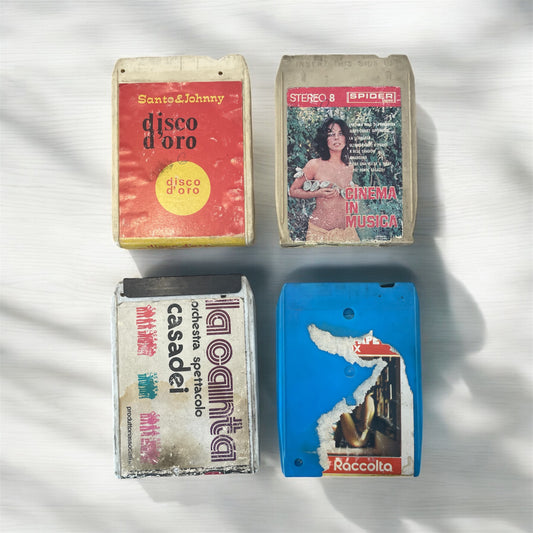 Lotto 4 Cassette Stereo 8 Raul Casadei Cinema Sound Track Santo Johnny