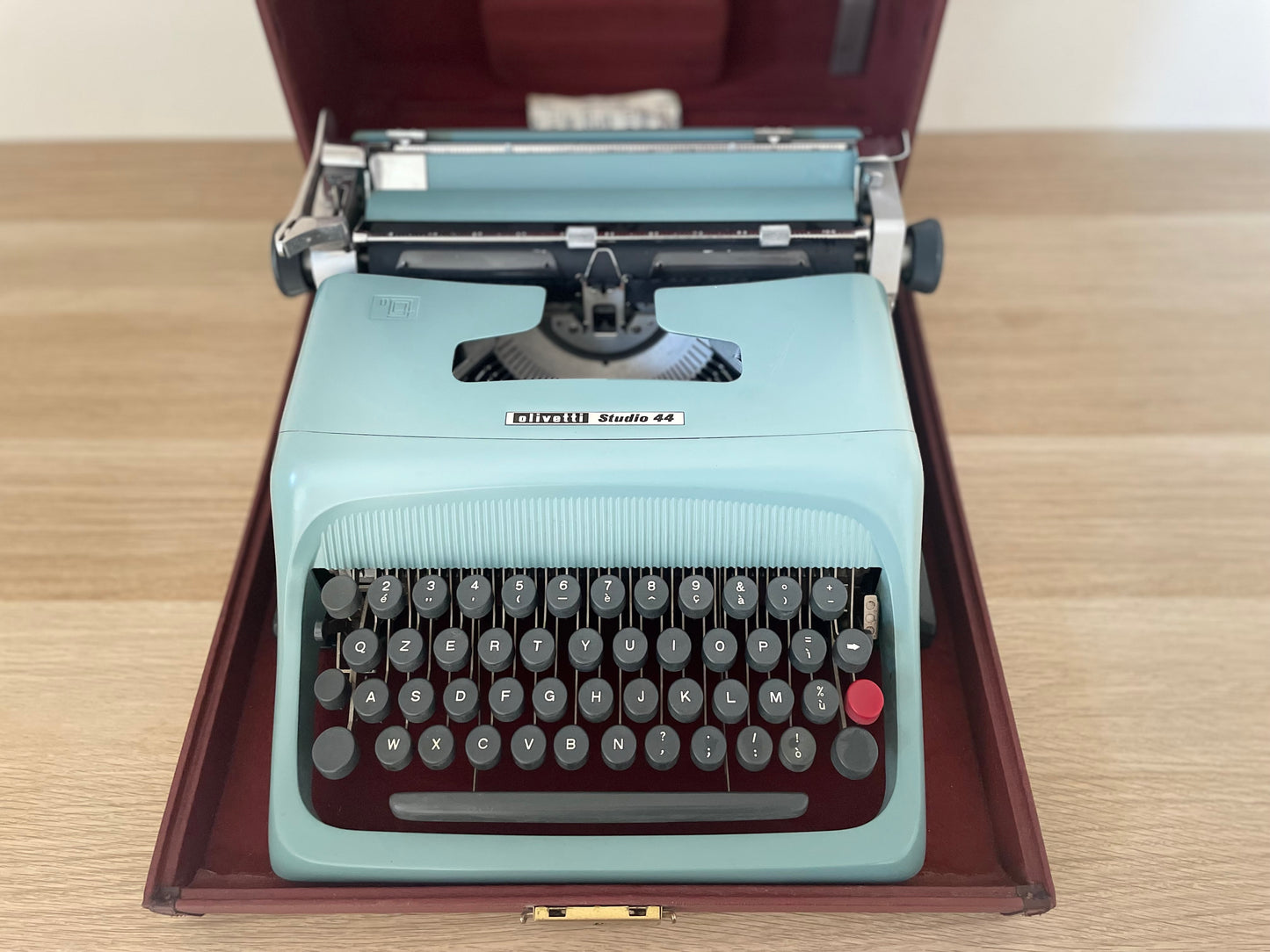 Macchina Da Scrivere Olivetti Studio 44 Vintage Epoca Nizzoli Anni 50 Custodia