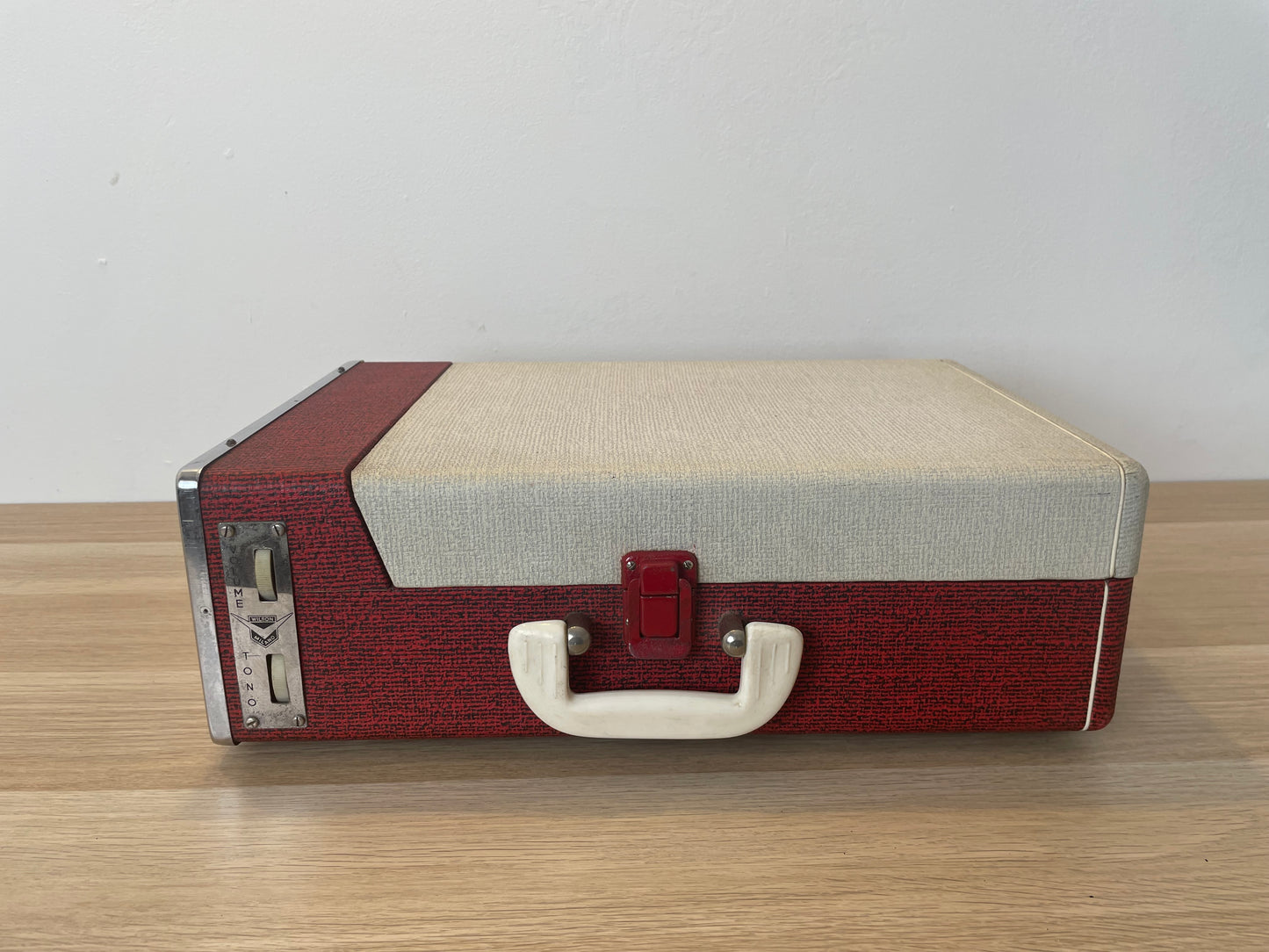 Fonovaligia Philips Giradischi Wilson Vintage Anni 60 Rossa Per Pezzi Ricambio