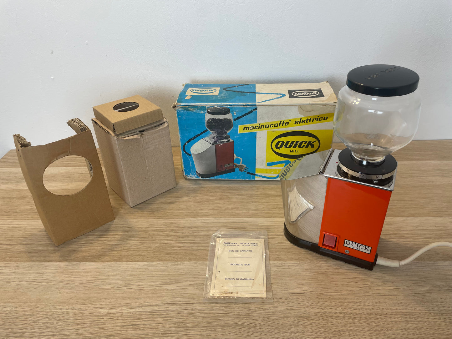 Macina Caffè Elettrico Calipso Quick Mill Vintage Epoca Anni 60 Con Scatola
