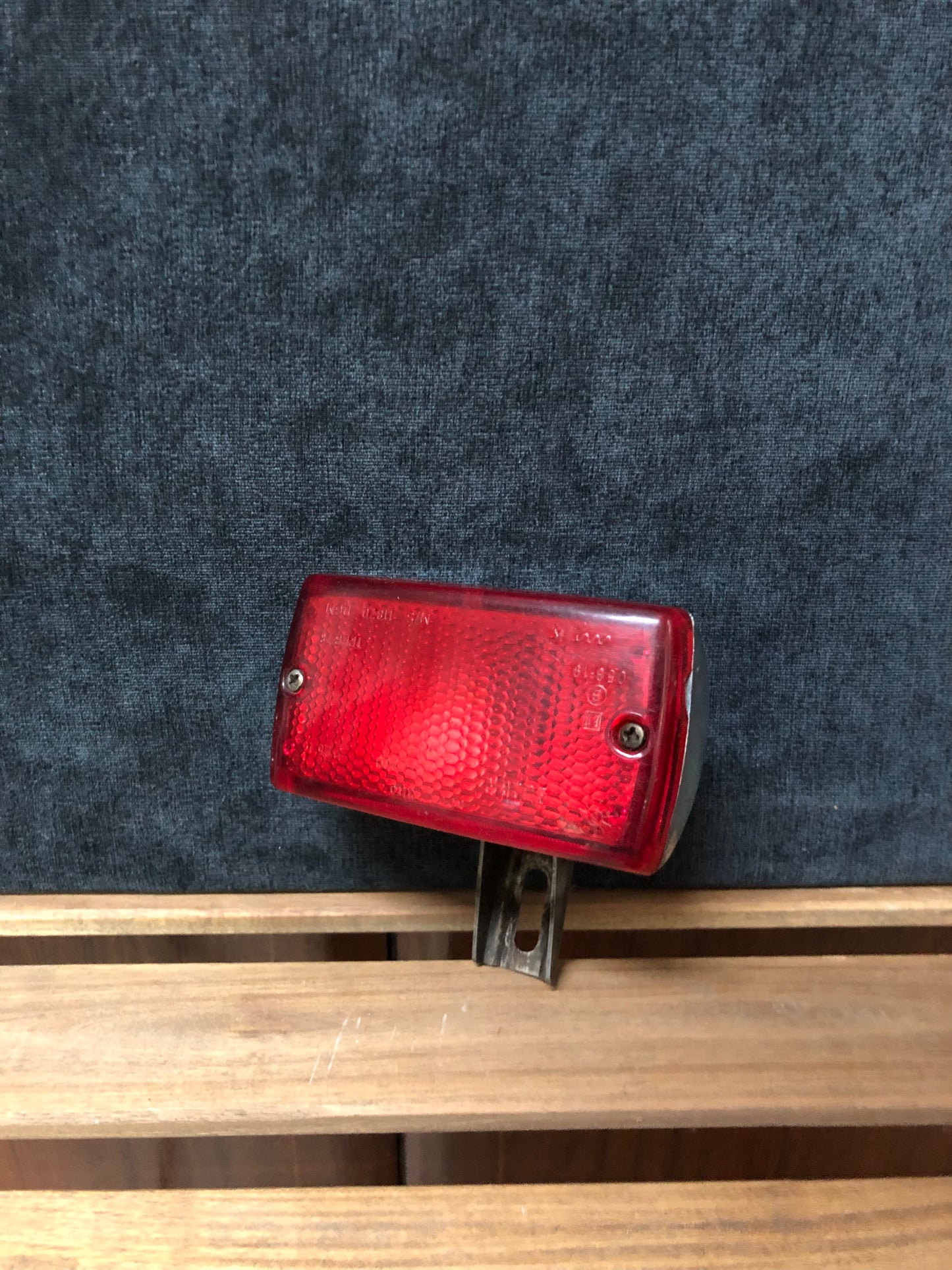 Faro Fanale Di Stop Gecar 04600 Rettangolare Rosso Cromato Auto Fiat Lancia Ford