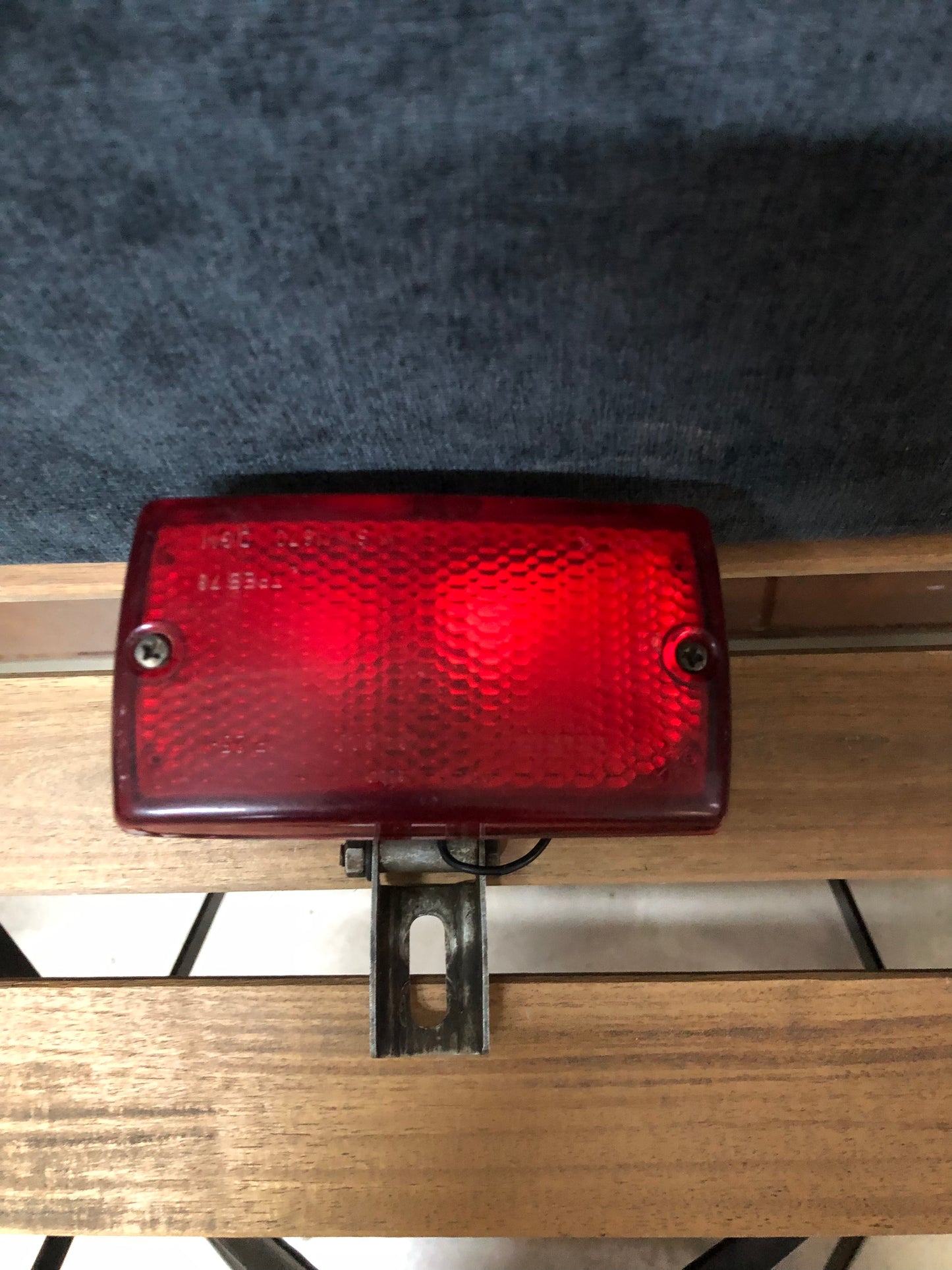 Faro Fanale Di Stop Gecar 04600 Rettangolare Rosso Cromato Auto Fiat Lancia Ford