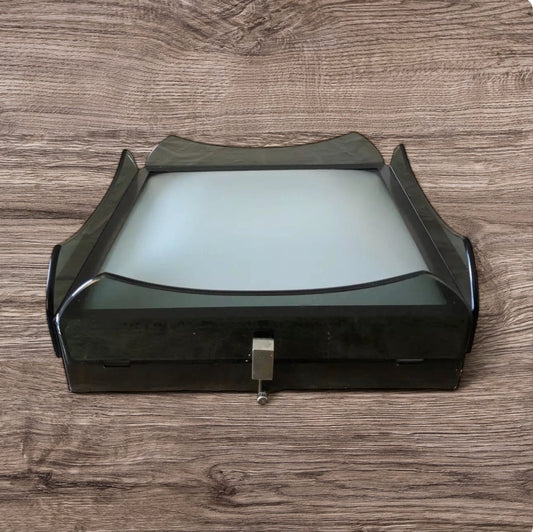 Lampada A Soffitto Plafoniera Veca Di Fontana Arte Vintage Vetro Ricambi