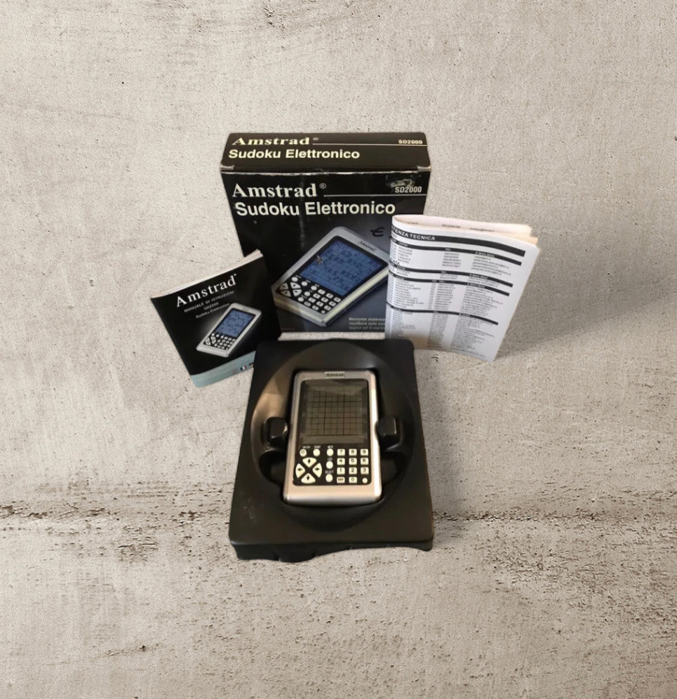 Sudoku Elettronico Amstrad SD2000 Confezione E Libretto Gioco Portatile Funziona