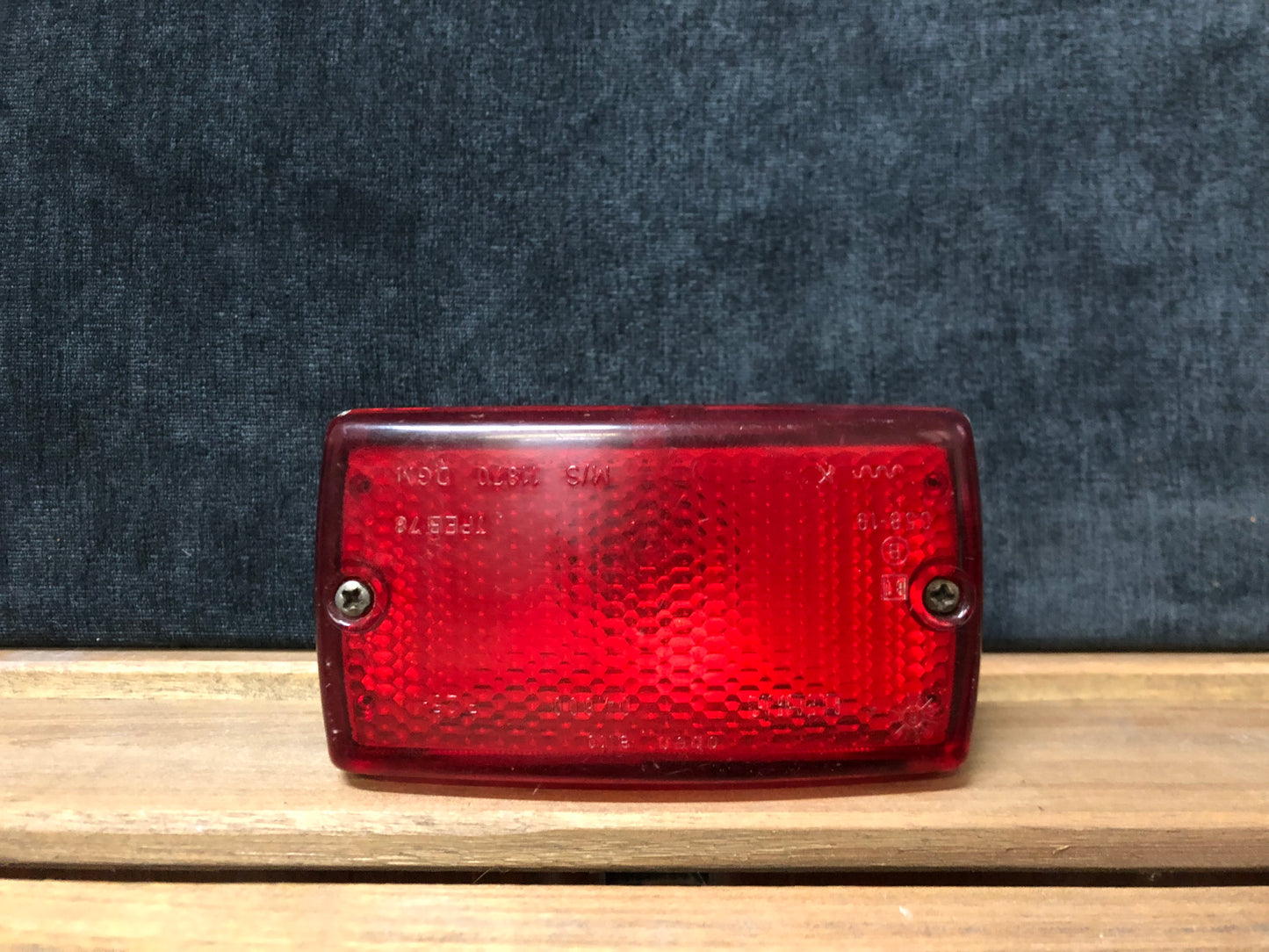 Faro Fanale Di Stop Gecar 04600 Rettangolare Rosso Cromato Auto Fiat Lancia Ford