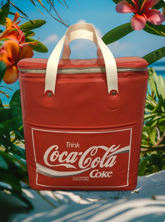 Borsa Frigo Coca Cola Trink Coke Vintage Epoca Anni 80 Rosso Da Collezione