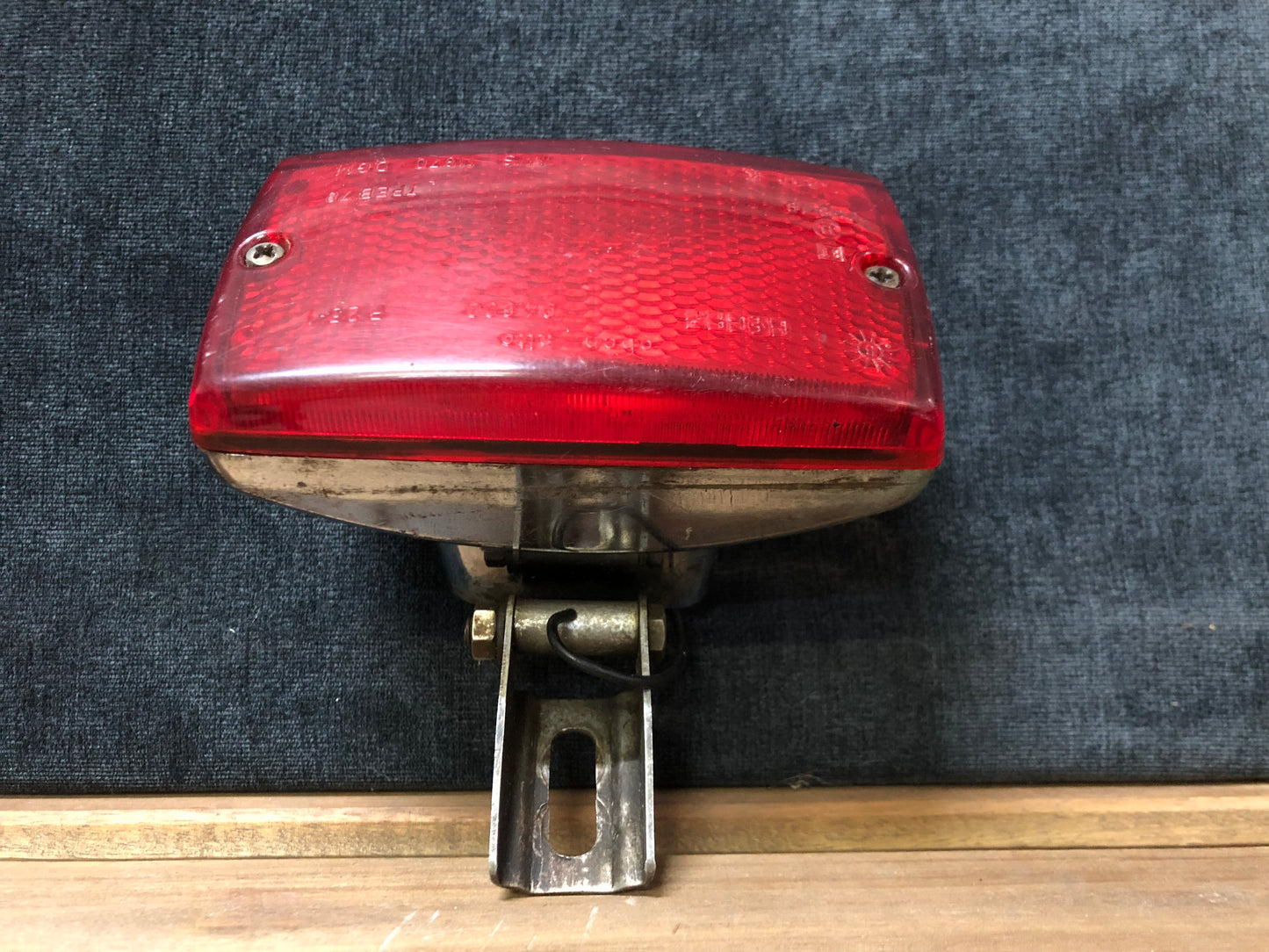 Faro Fanale Di Stop Gecar 04600 Rettangolare Rosso Cromato Auto Fiat Lancia Ford