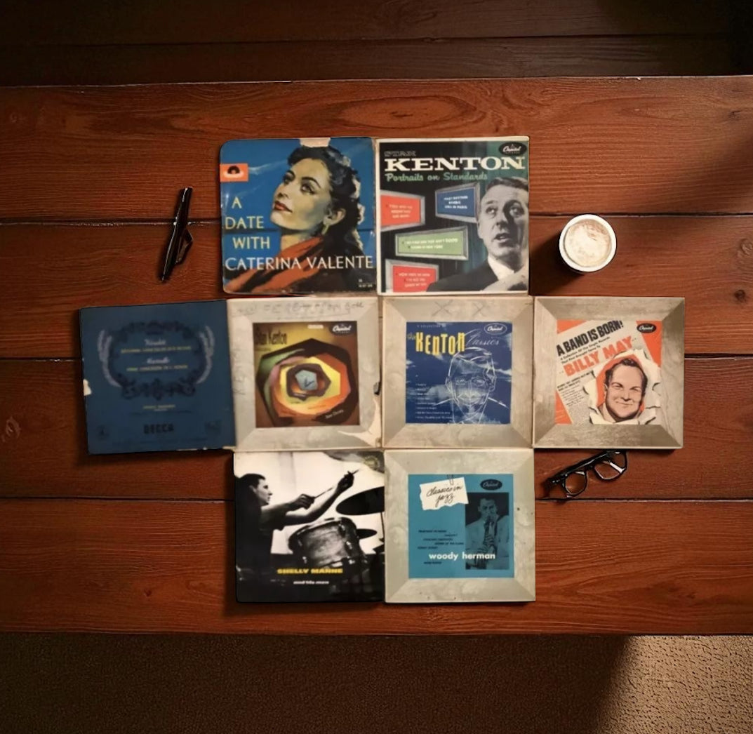 Lotto 8 Dischi Vinili 33 Giri Vintage Epoca Billy May Kenton Caterina Valente