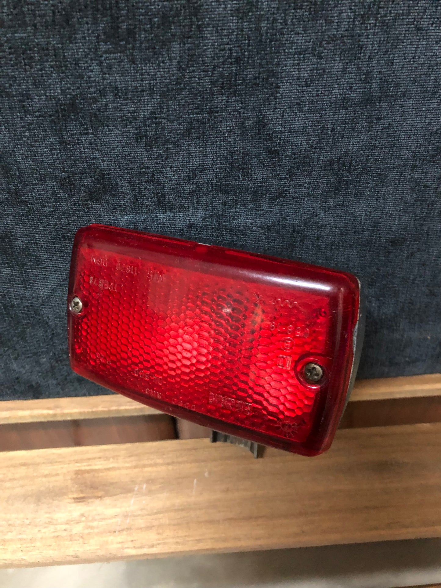 Faro Fanale Di Stop Gecar 04600 Rettangolare Rosso Cromato Auto Fiat Lancia Ford