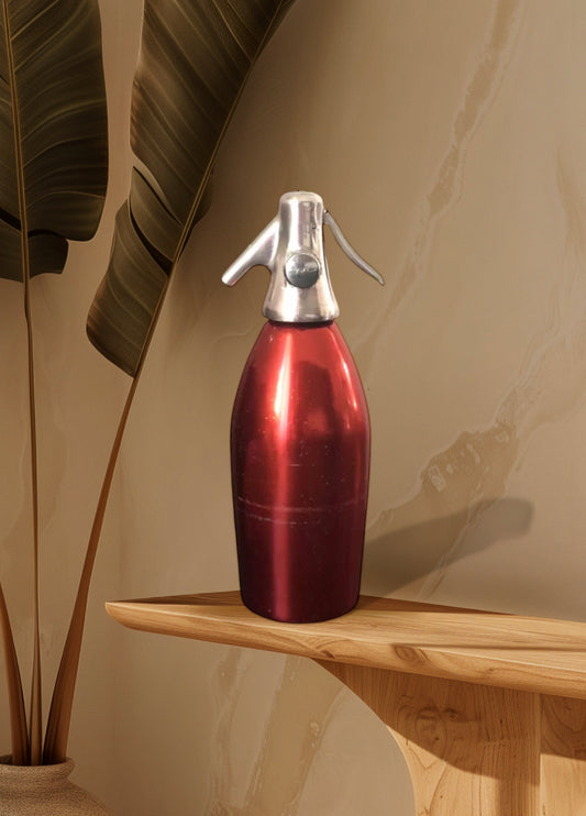 Seltz Sifoni Autoseltz SACCAB Vintage Rosso Design Sergio Asti Epoca Alluminio