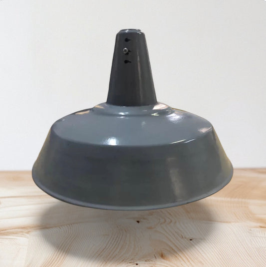 Lampada Industriale A Sospensione Soffitto Vintage Grigio Cappello Di Strega
