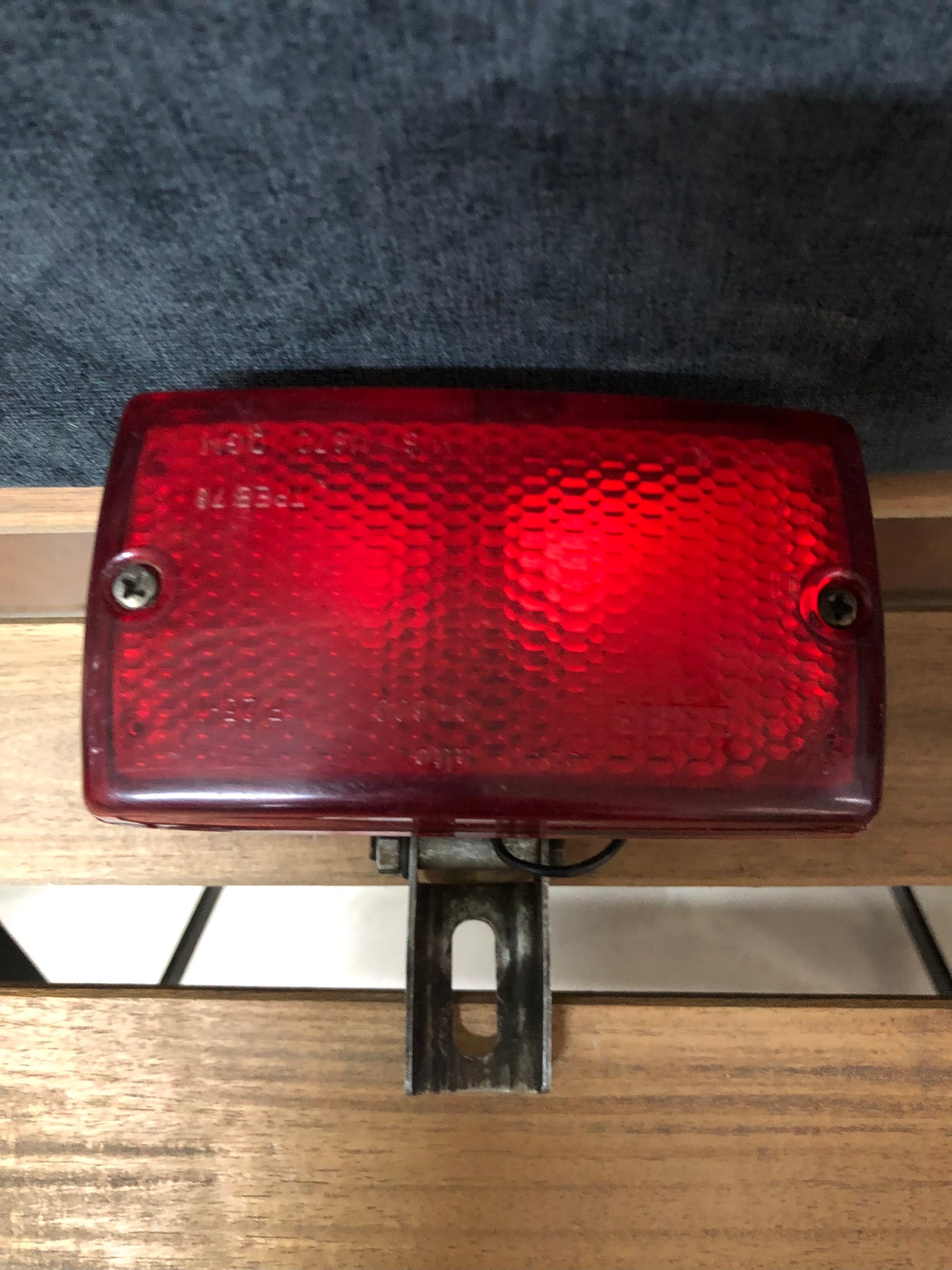 Faro Fanale Di Stop Gecar 04600 Rettangolare Rosso Cromato Auto Fiat Lancia Ford