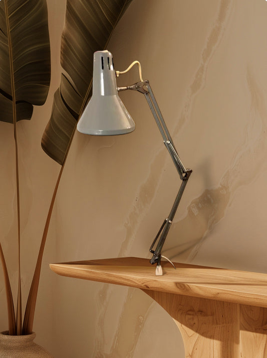 Lampada Snodabile Vintage Seminara Industriale Ministeriale Officina Grigio