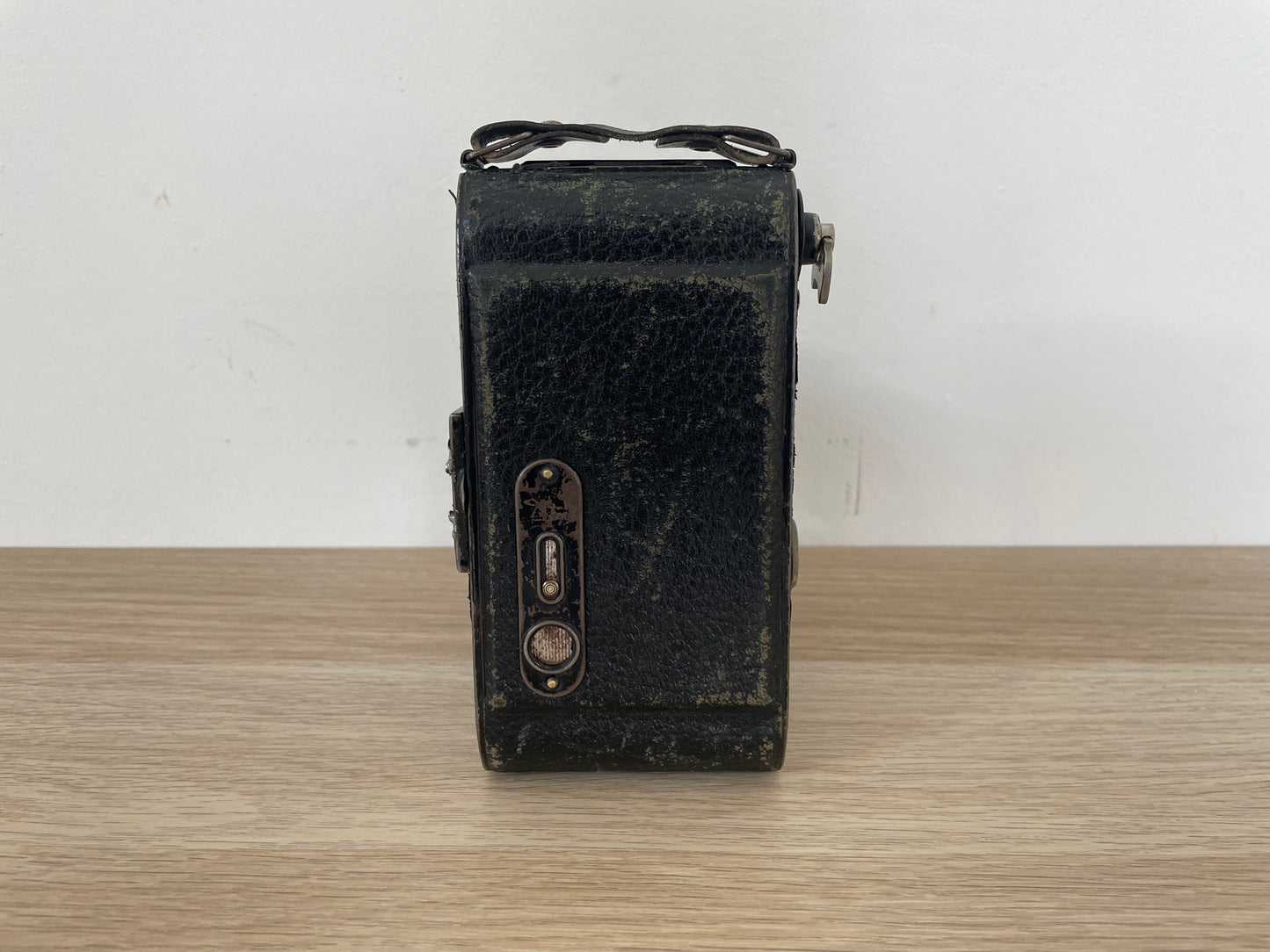 Antica Fotocamera A Soffietto Balda 6x9 Epoca Vintage Nera Con Custodia