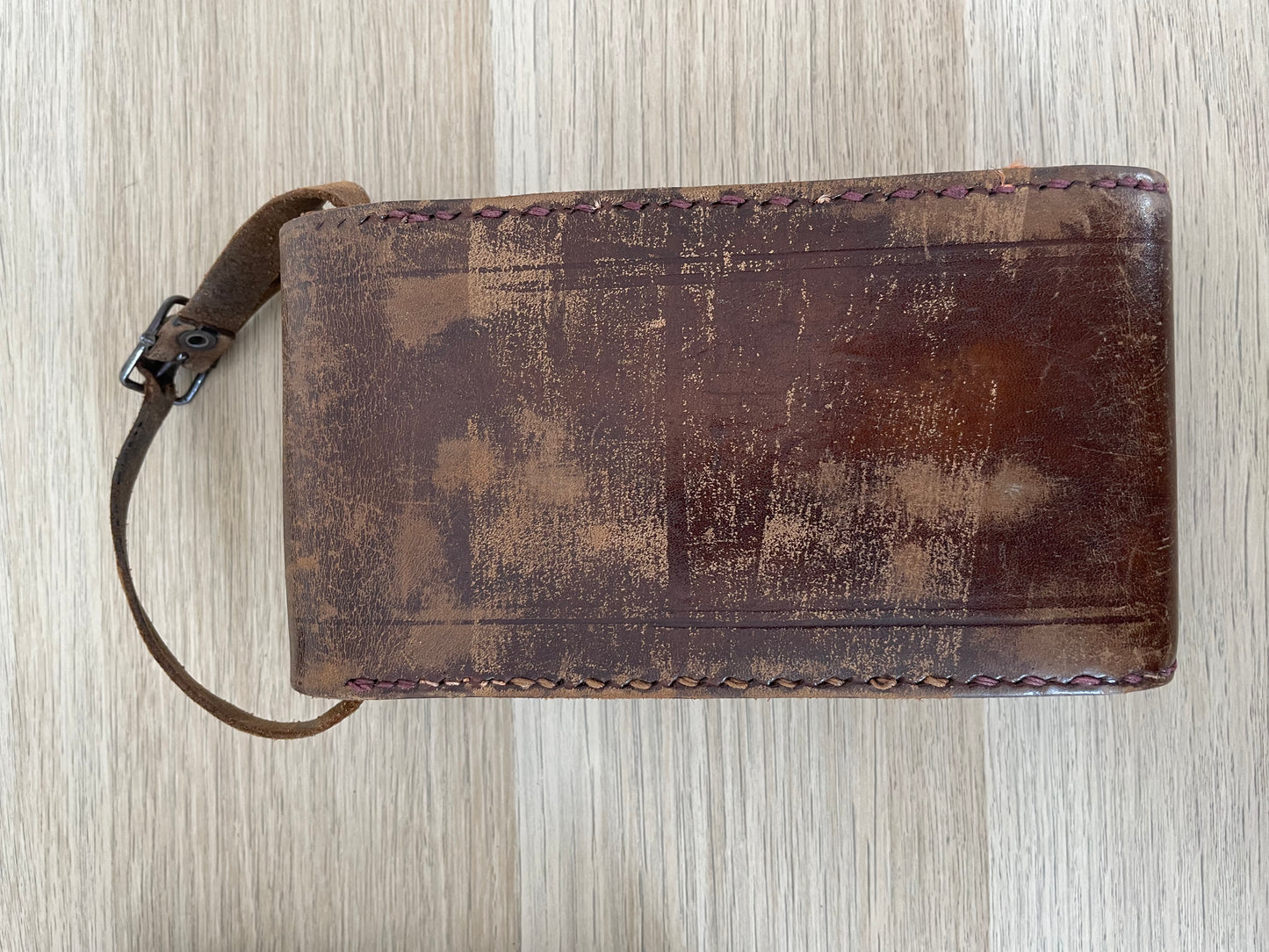 Antica Fotocamera A Soffietto Balda 6x9 Epoca Vintage Nera Con Custodia