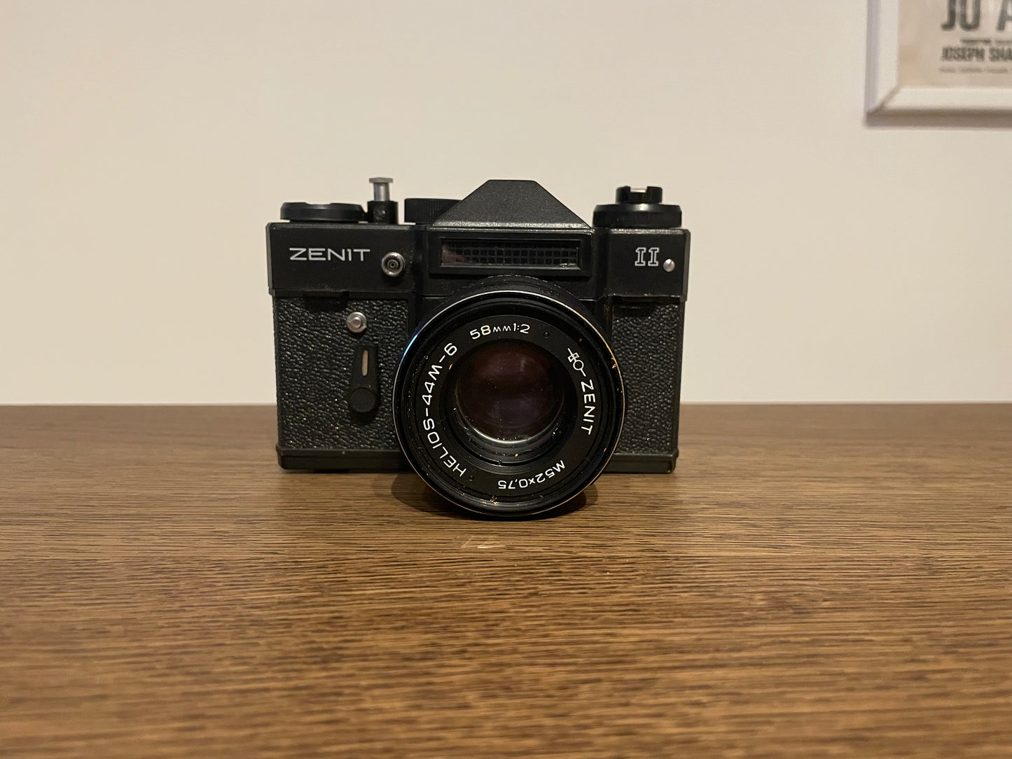 Fotocamera Analogica Zenit II Reflex SLR 35mm Obiettivo Helios 44-M 6 Nera