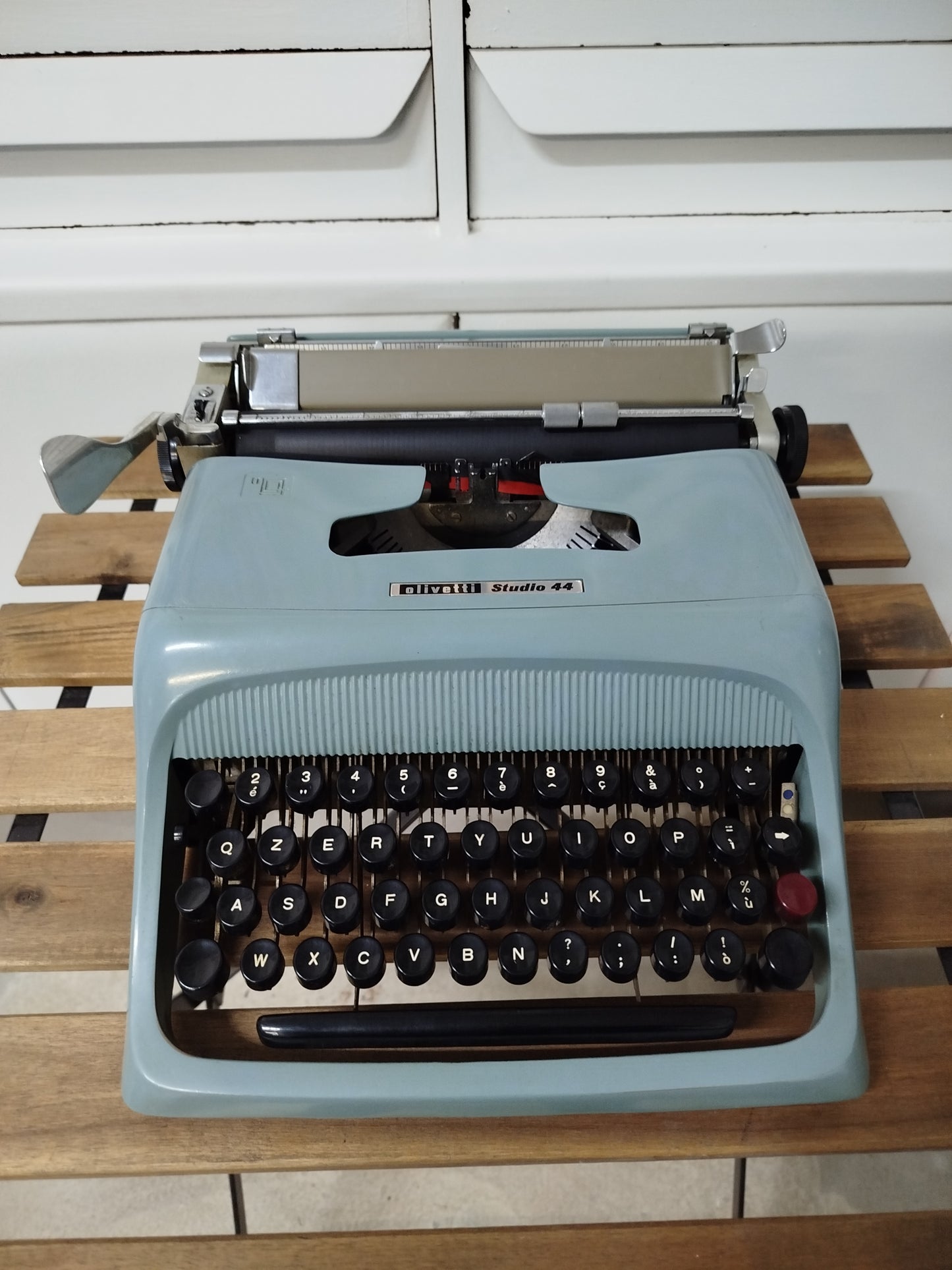 Macchina Da Scrivere Olivetti Studio 44 Vintage Epoca Con Custodia Funzionante