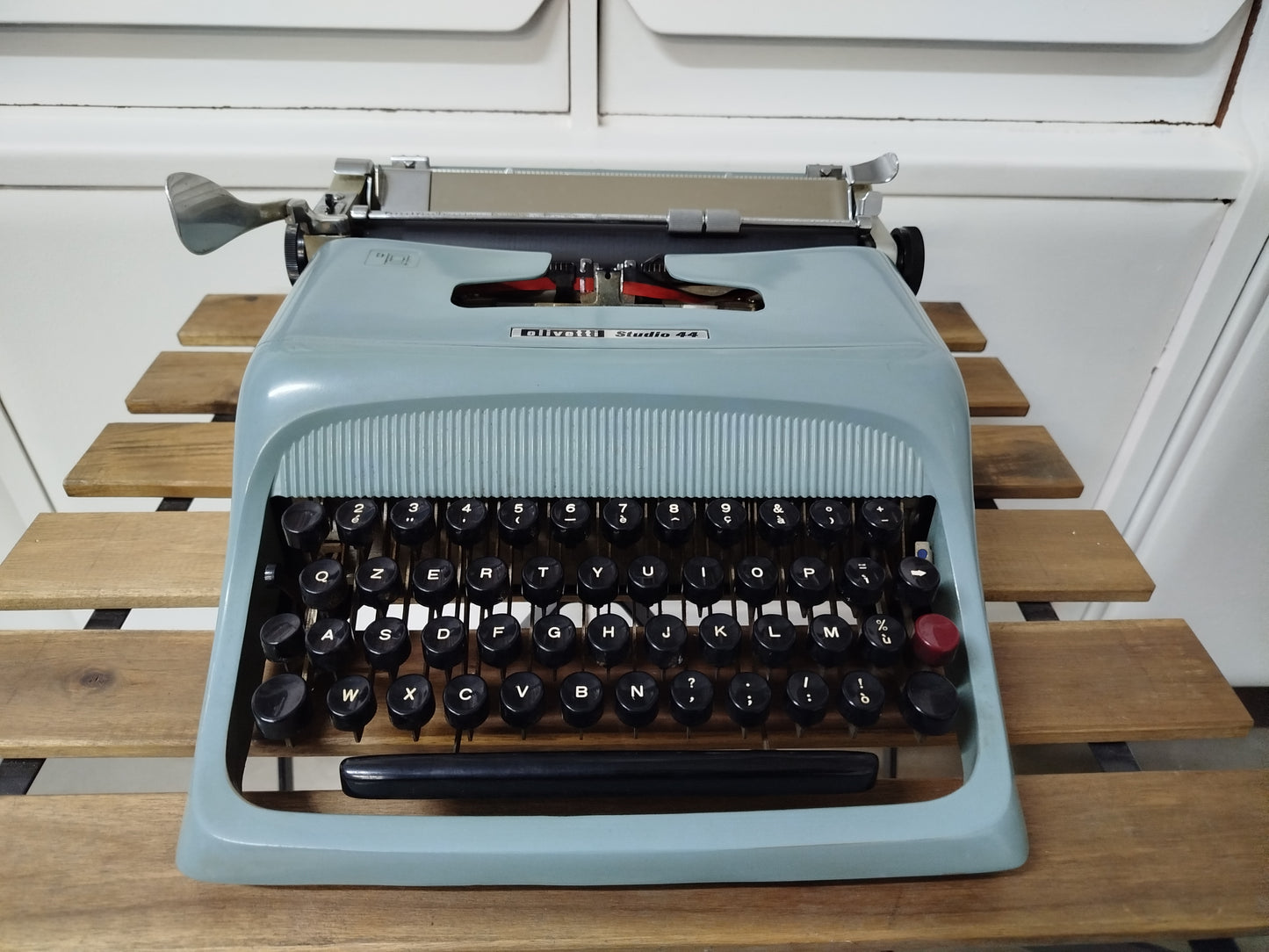 Macchina Da Scrivere Olivetti Studio 44 Vintage Epoca Con Custodia Funzionante