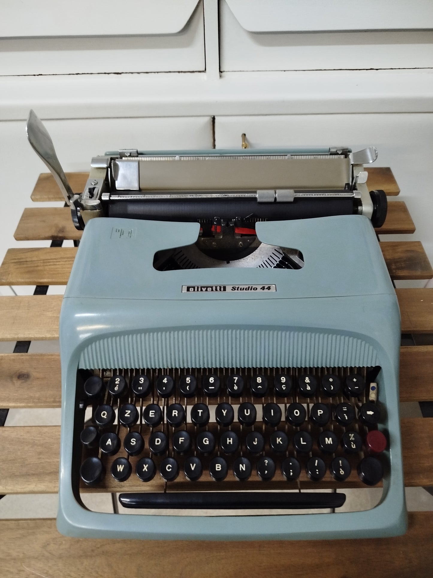 Macchina Da Scrivere Olivetti Studio 44 Vintage Epoca Con Custodia Funzionante