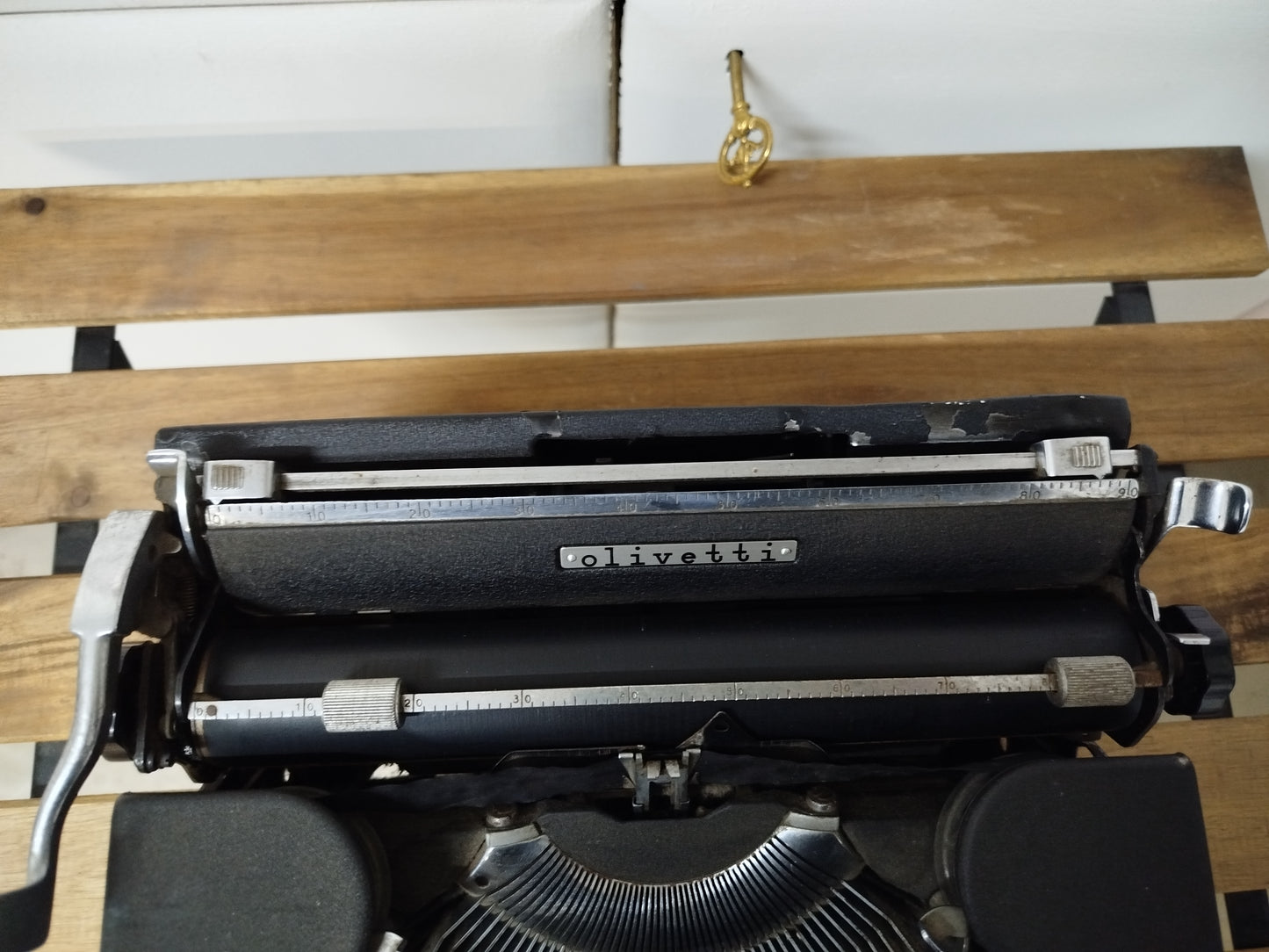 Macchina Da Scrivere Olivetti Studio 42 Portatile Vintage Epoca Anni 30 Colore Nero