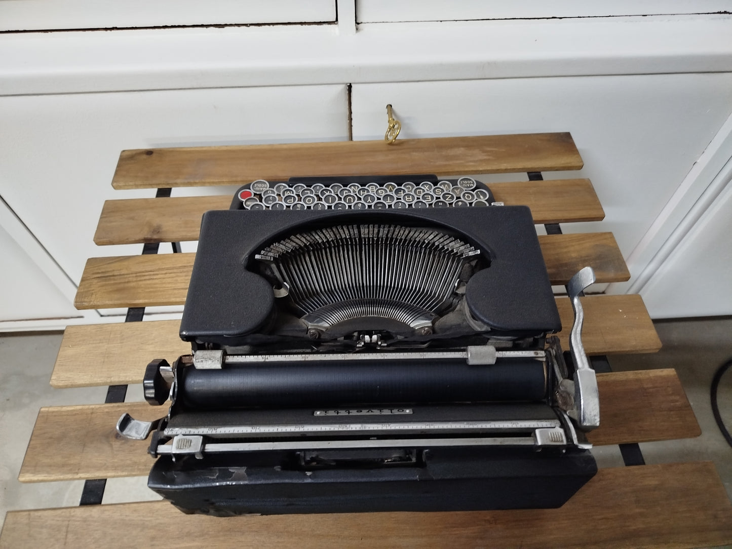 Macchina Da Scrivere Olivetti Studio 42 Portatile Vintage Epoca Anni 30 Colore Nero