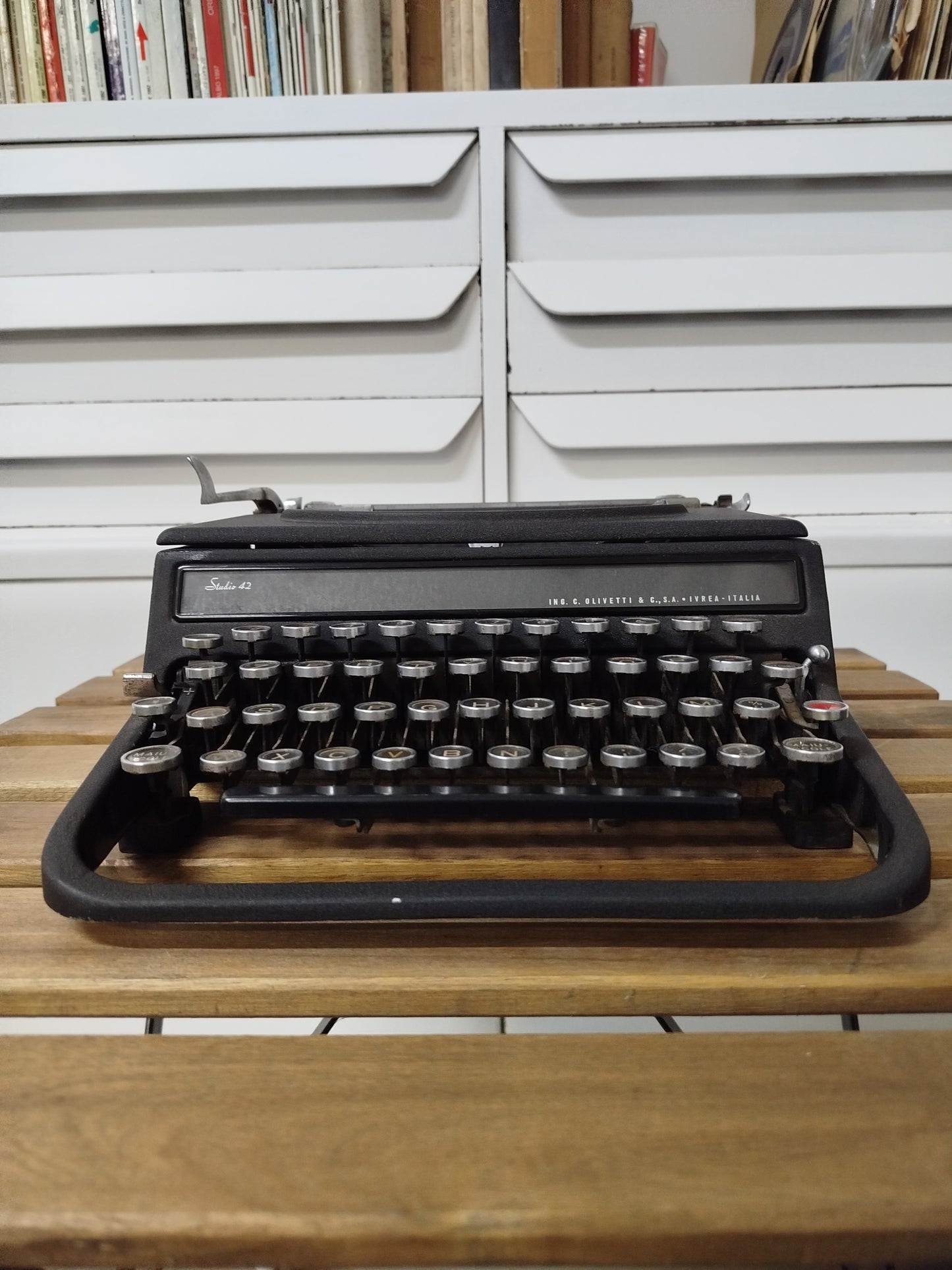 Macchina Da Scrivere Olivetti Studio 42 Portatile Vintage Epoca Anni 30 Colore Nero