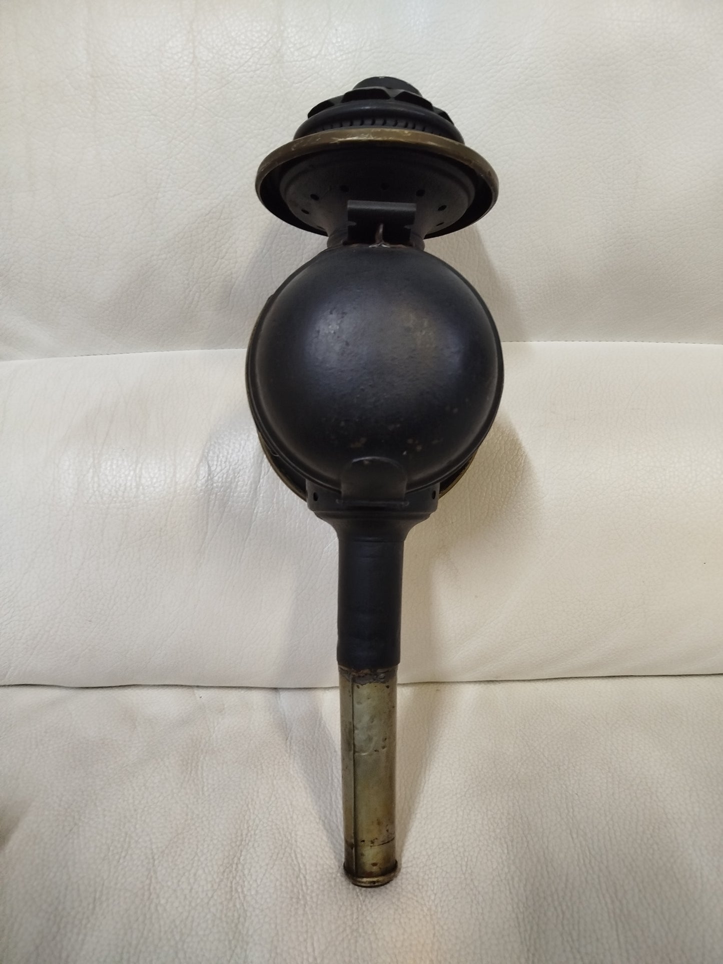 Due 2 Lanterne Da Carrozza Antiche Vintage Epoca Originali Metallo Fari A Candela