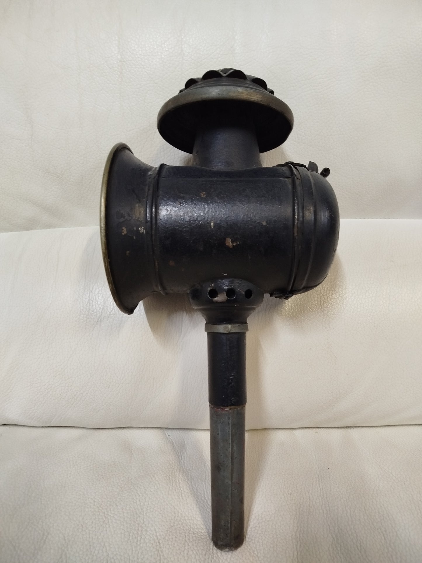 Due 2 Lanterne Da Carrozza Antiche Vintage Epoca Originali Metallo Fari A Candela