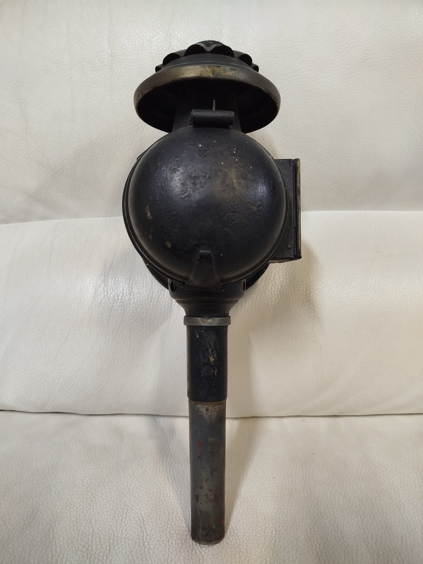 Due 2 Lanterne Da Carrozza Antiche Vintage Epoca Originali Metallo Fari A Candela