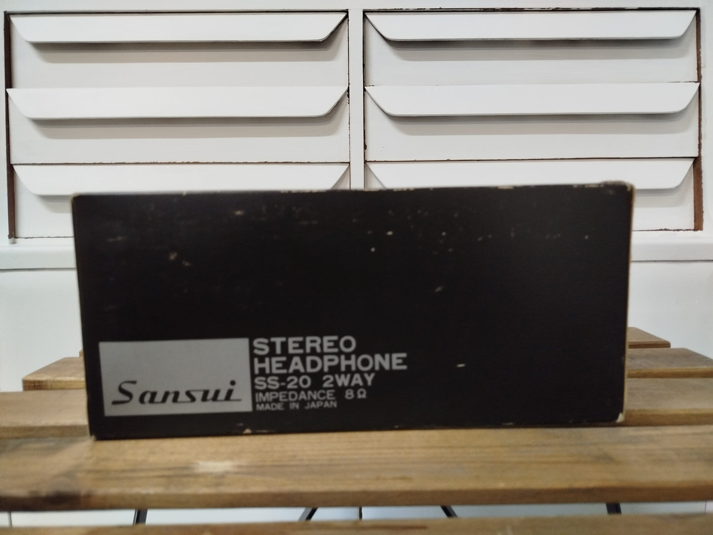 Cuffie Sansui SS20 Vintage Epoca Anni 70 Con Scatola Originale Istruzioni White