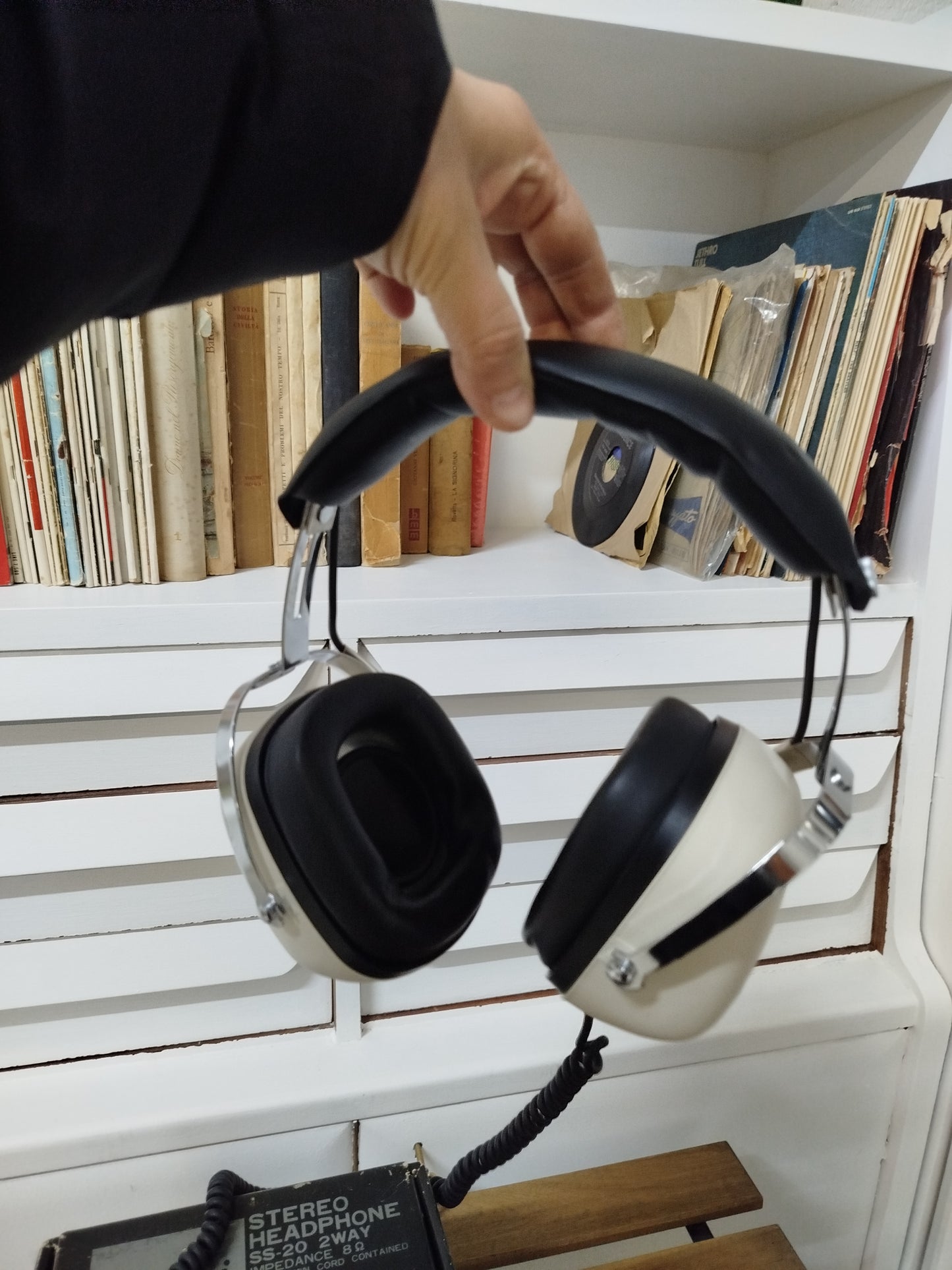 Cuffie Sansui SS20 Vintage Epoca Anni 70 Con Scatola Originale Istruzioni White