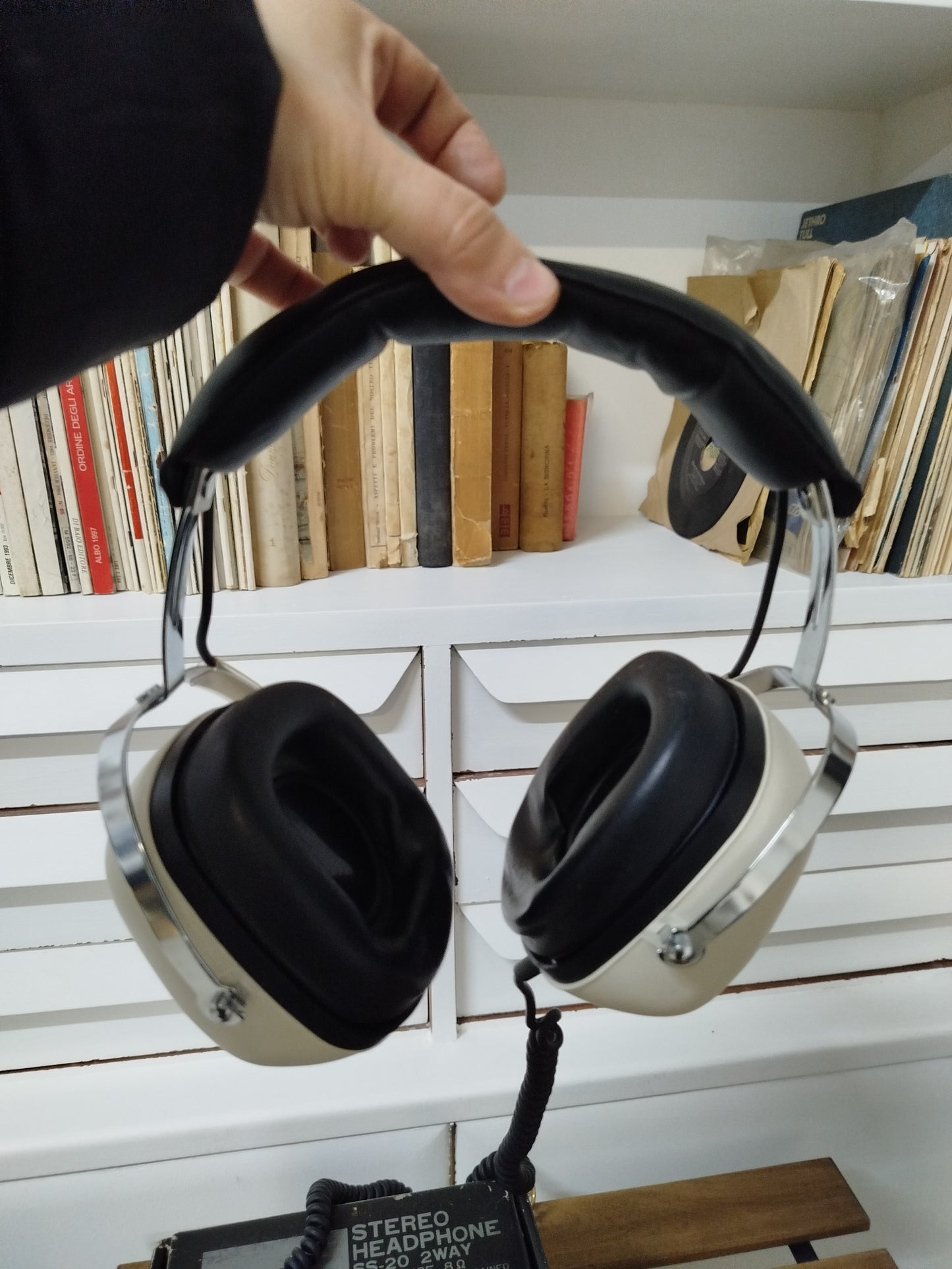 Cuffie Sansui SS20 Vintage Epoca Anni 70 Con Scatola Originale Istruzioni White