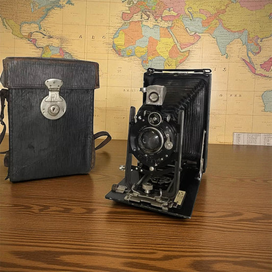 Antica Fotocamera a Soffietto CP Goerz Berlin da Studio Con Obiettivo Epoca 900’