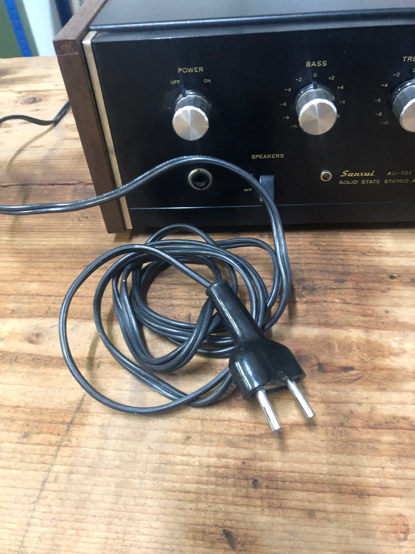 Amplificatore Sansui AU-101 Stereo Vintage Funzionante Nero Giappone Anno 1973
