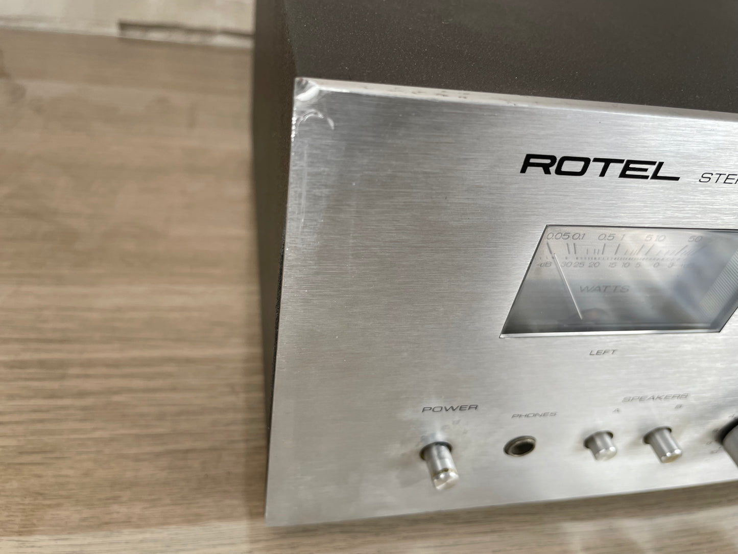 Amplificatore Integrato Rotel RA-414 Stereo HiFi Argento Vintage Anni 70 Japan