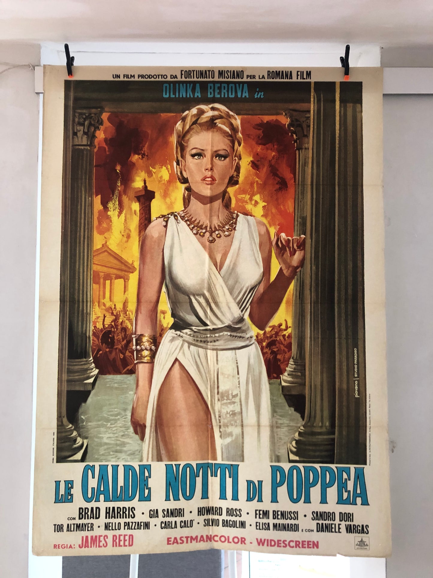 Manifesto Da Cinema Originale "Le Calde Notti Di Poppea", Anno 1969, Locandina 140x100