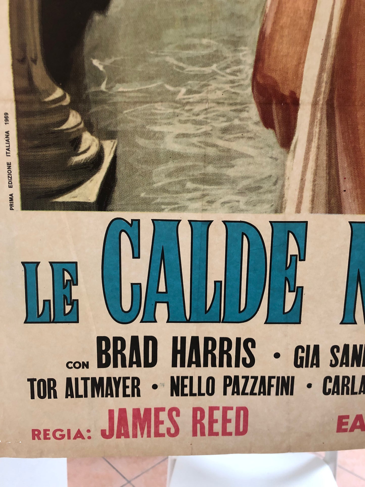 Manifesto Da Cinema Originale "Le Calde Notti Di Poppea", Anno 1969, Locandina 140x100