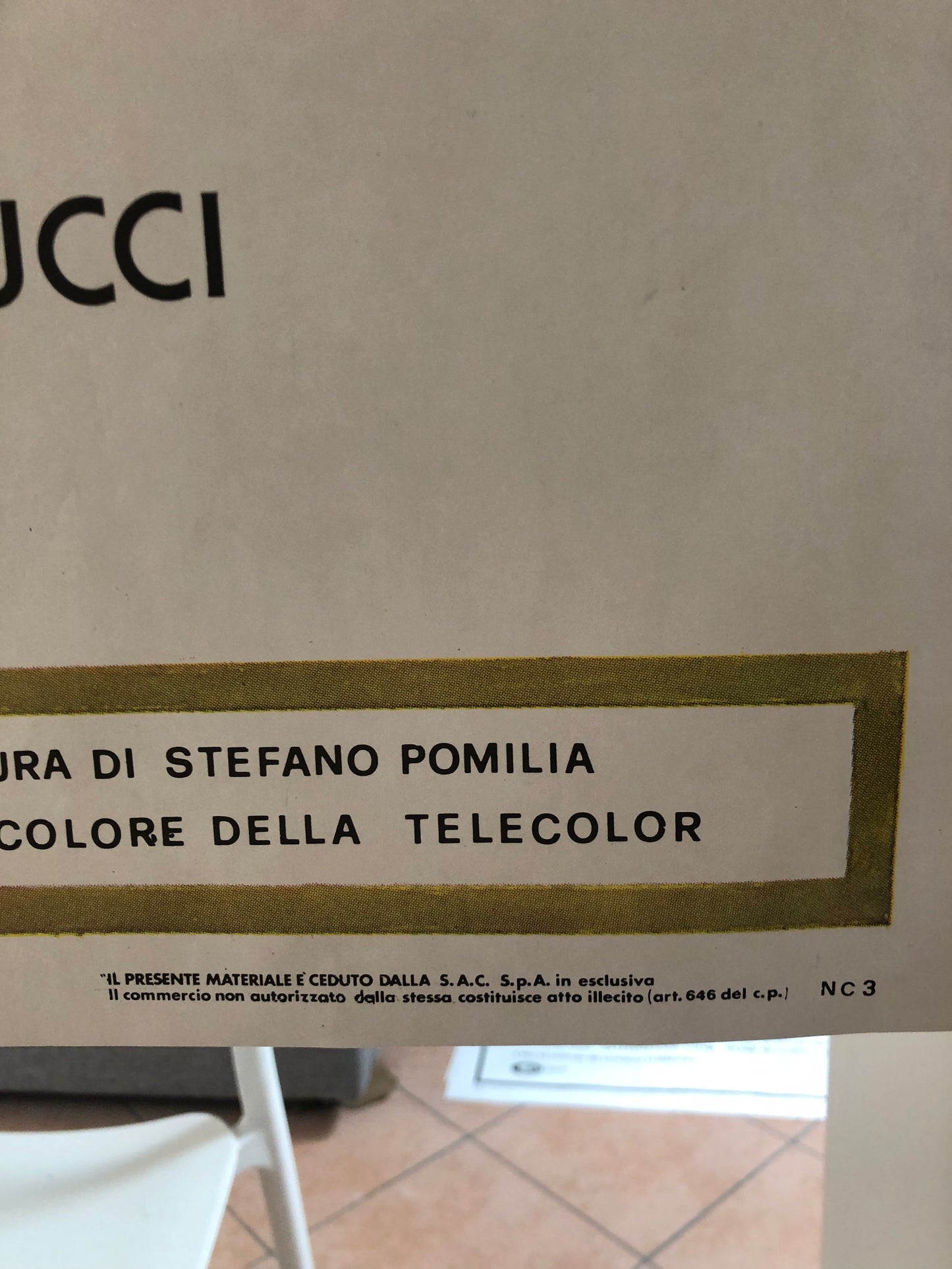 Manifesto Da Cinema Originale Film "Fiori Di Zucca", Anno 1989, Locandina, misure 140x100