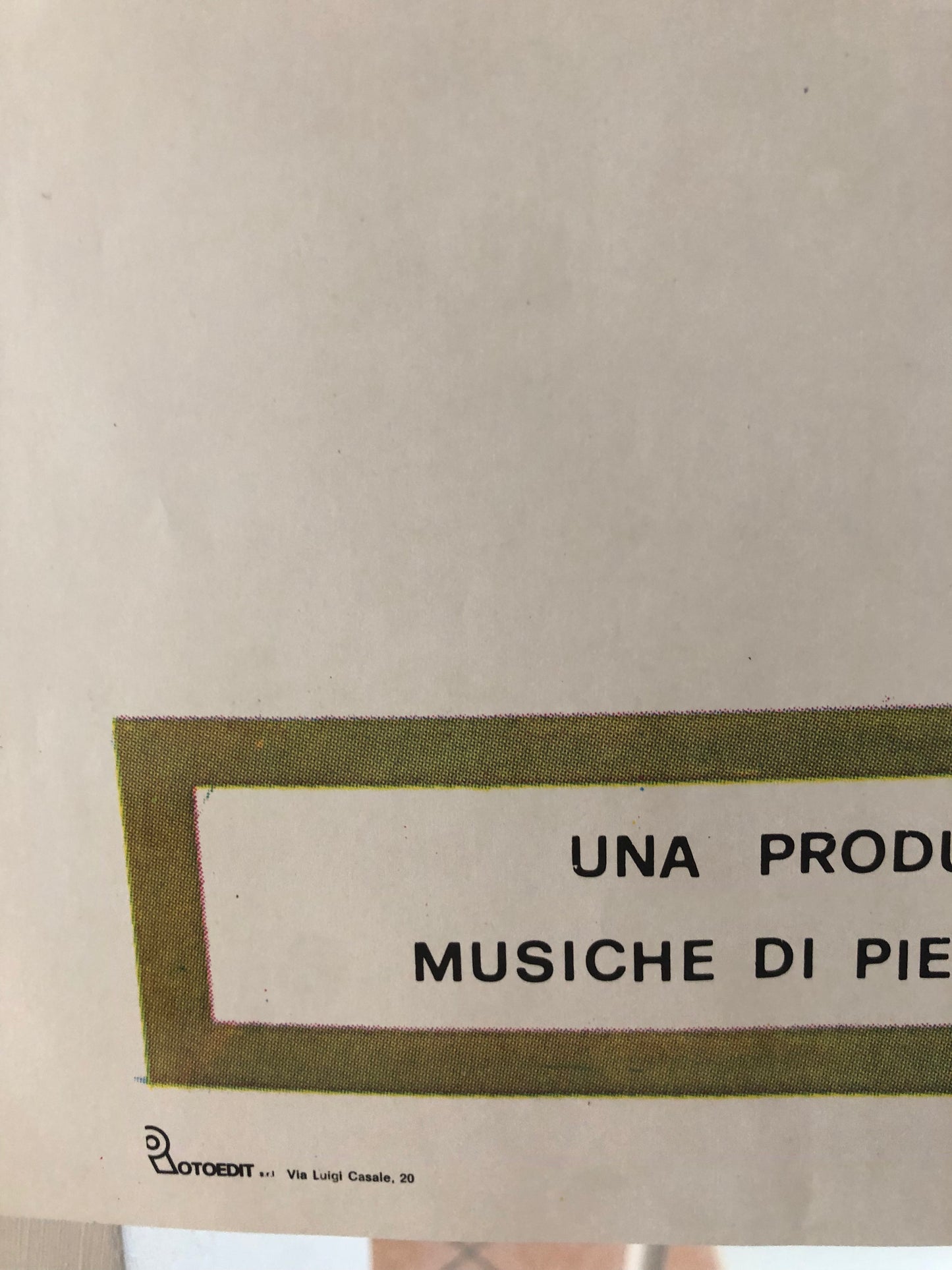 Manifesto Da Cinema Originale Film "Fiori Di Zucca", Anno 1989, Locandina, misure 140x100