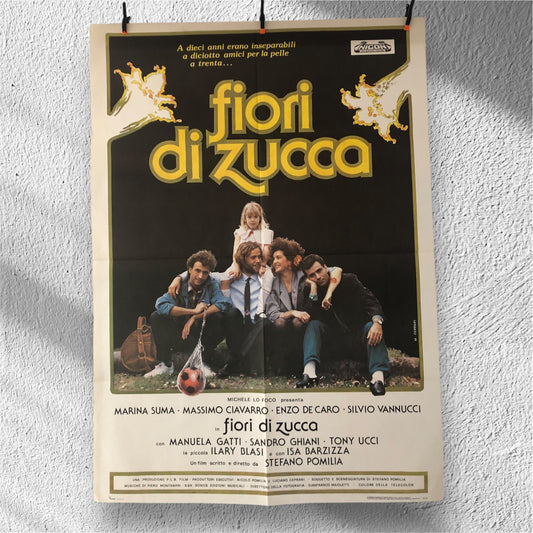 Manifesto Da Cinema Originale Film "Fiori Di Zucca", Anno 1989, Locandina, misure 140x100