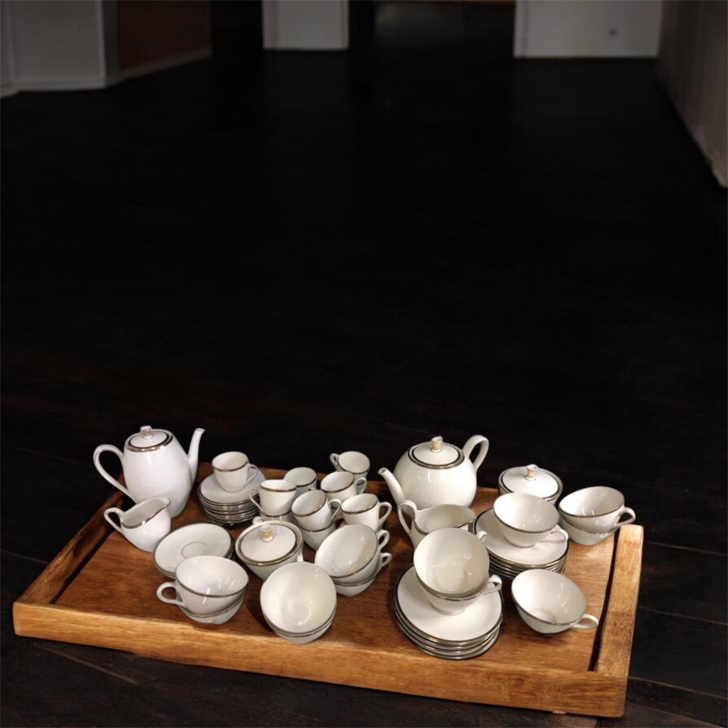 Servizio Set 24 Tazze The Caffè Seltmann Weiden Bavaria Isolde Vintage Tazzine e Piattini