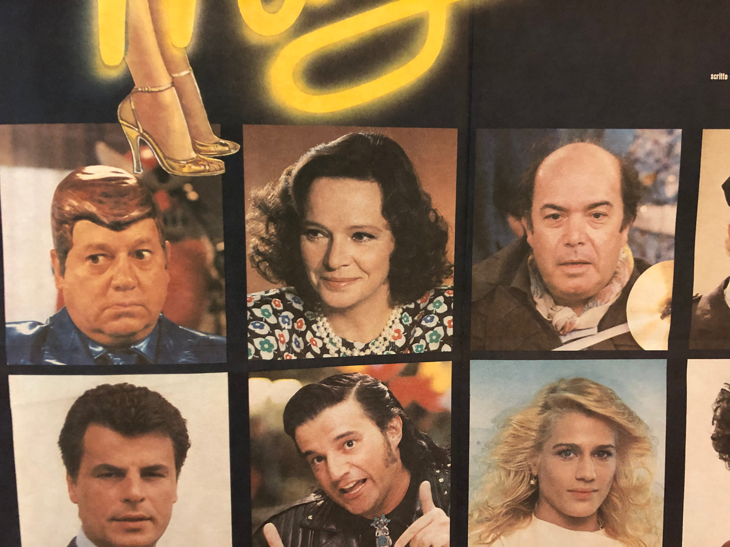 Manifesto Cinema Originale "Grandi Magazzini", Anno 1986, con Villaggio, Banfi, Boldi, misure 140x100