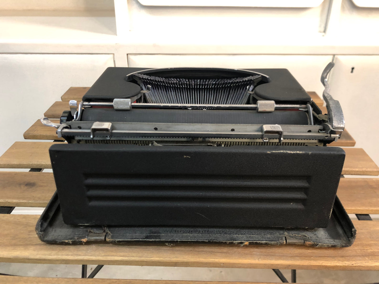 Macchina Da Scrivere Olivetti Studio 42 Portatile Vintage Epoca 30 Con Custodia
