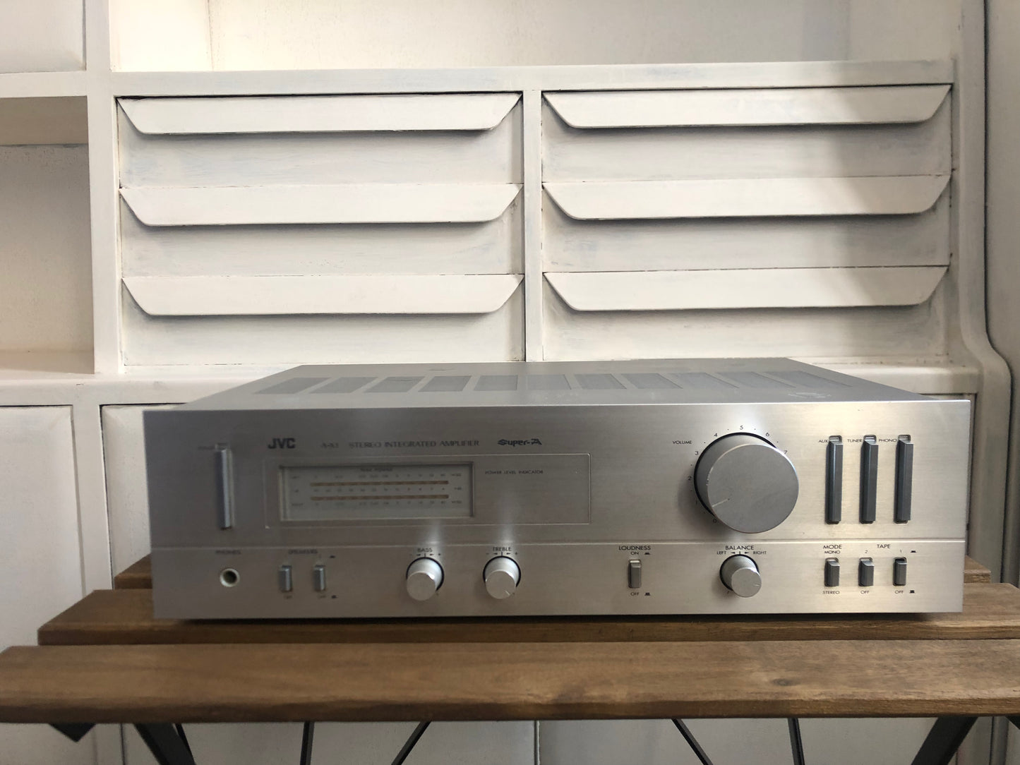 Amplificatore JVC A-X1 Stereo Integrated Hi-fi Vintage Anni 80 Argento Giappone