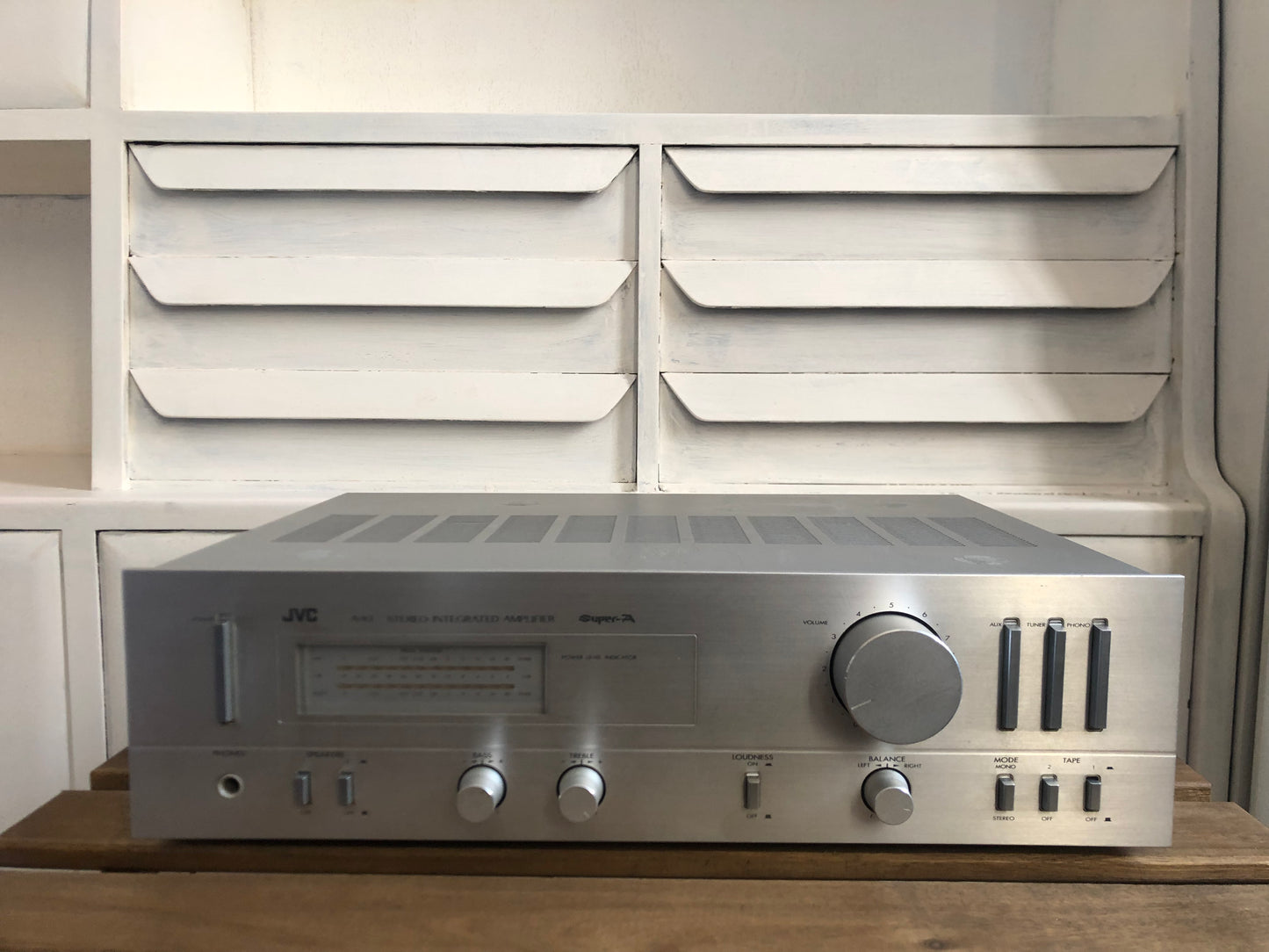 Amplificatore JVC A-X1 Stereo Integrated Hi-fi Vintage Anni 80 Argento Giappone