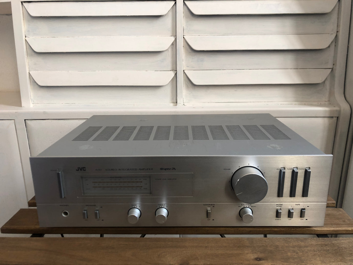 Amplificatore JVC A-X1 Stereo Integrated Hi-fi Vintage Anni 80 Argento Giappone