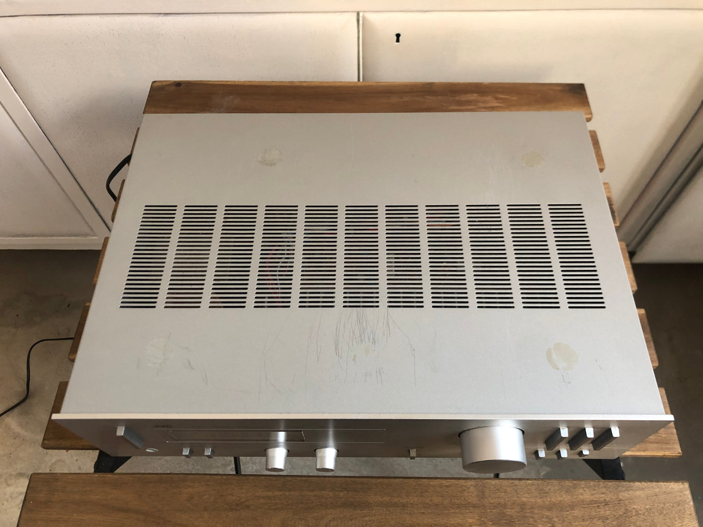 Amplificatore JVC A-X1 Stereo Integrated Hi-fi Vintage Anni 80 Argento Giappone
