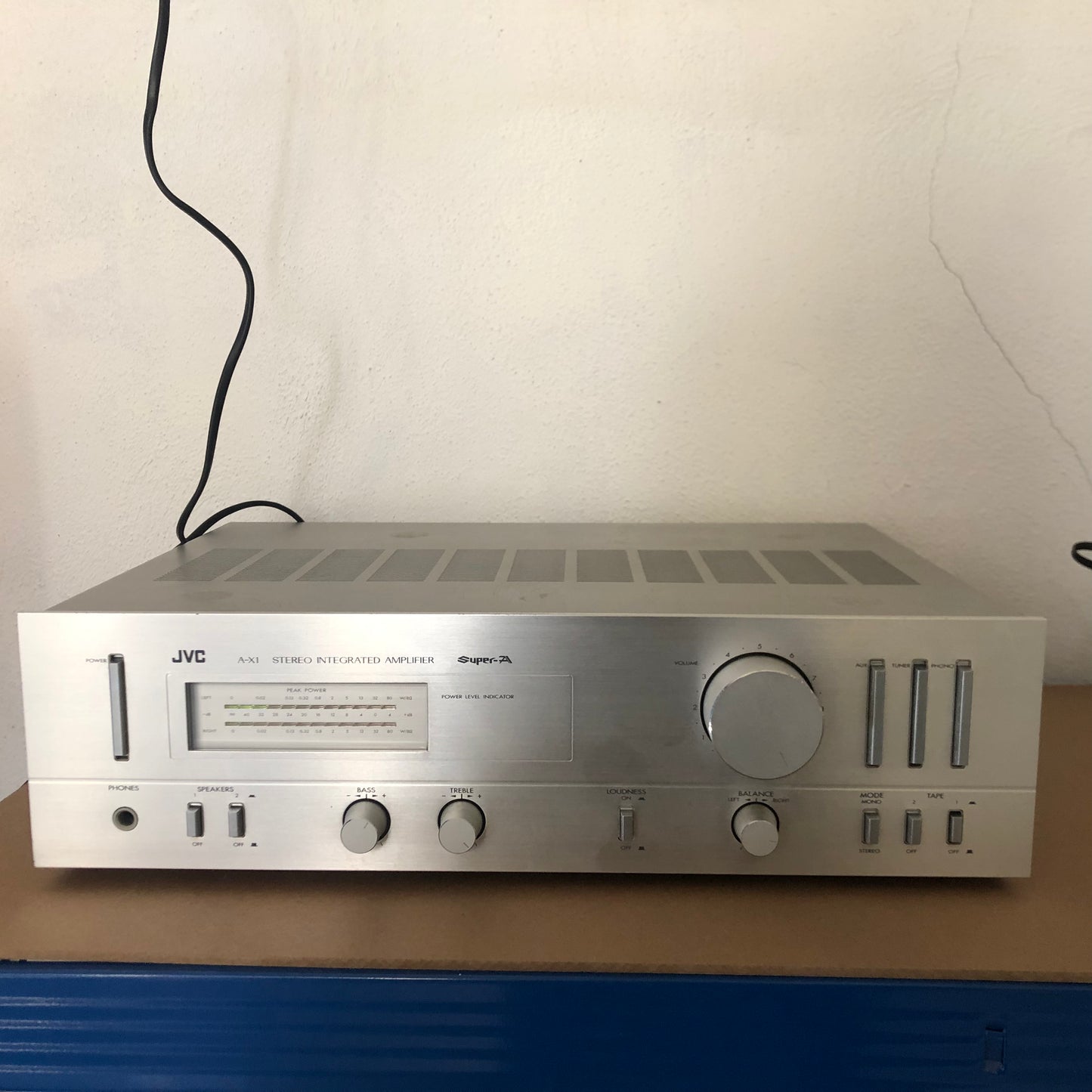 Amplificatore JVC A-X1 Stereo Integrated Hi-fi Vintage Anni 80 Argento Giappone