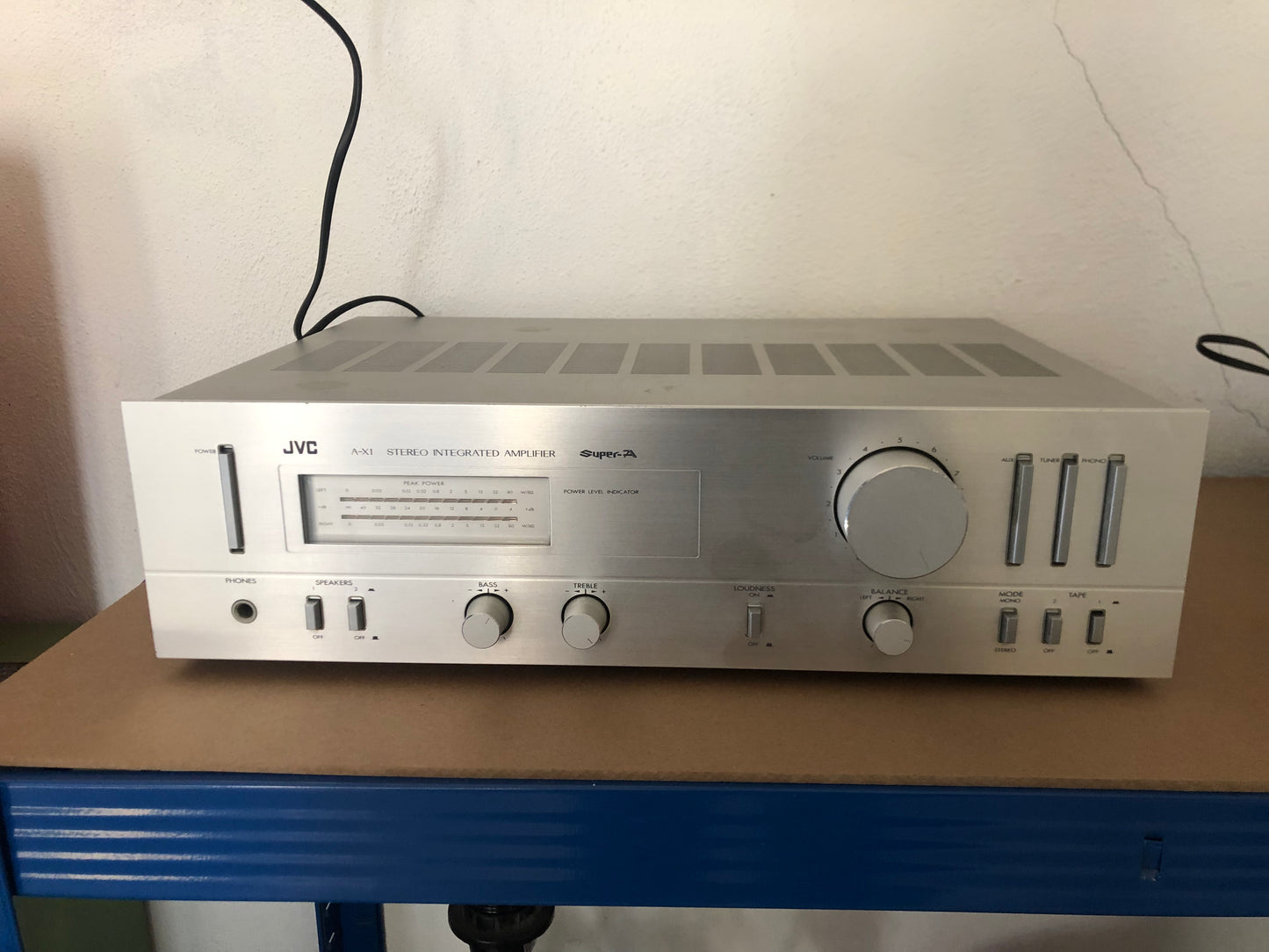 Amplificatore JVC A-X1 Stereo Integrated Hi-fi Vintage Anni 80 Argento Giappone