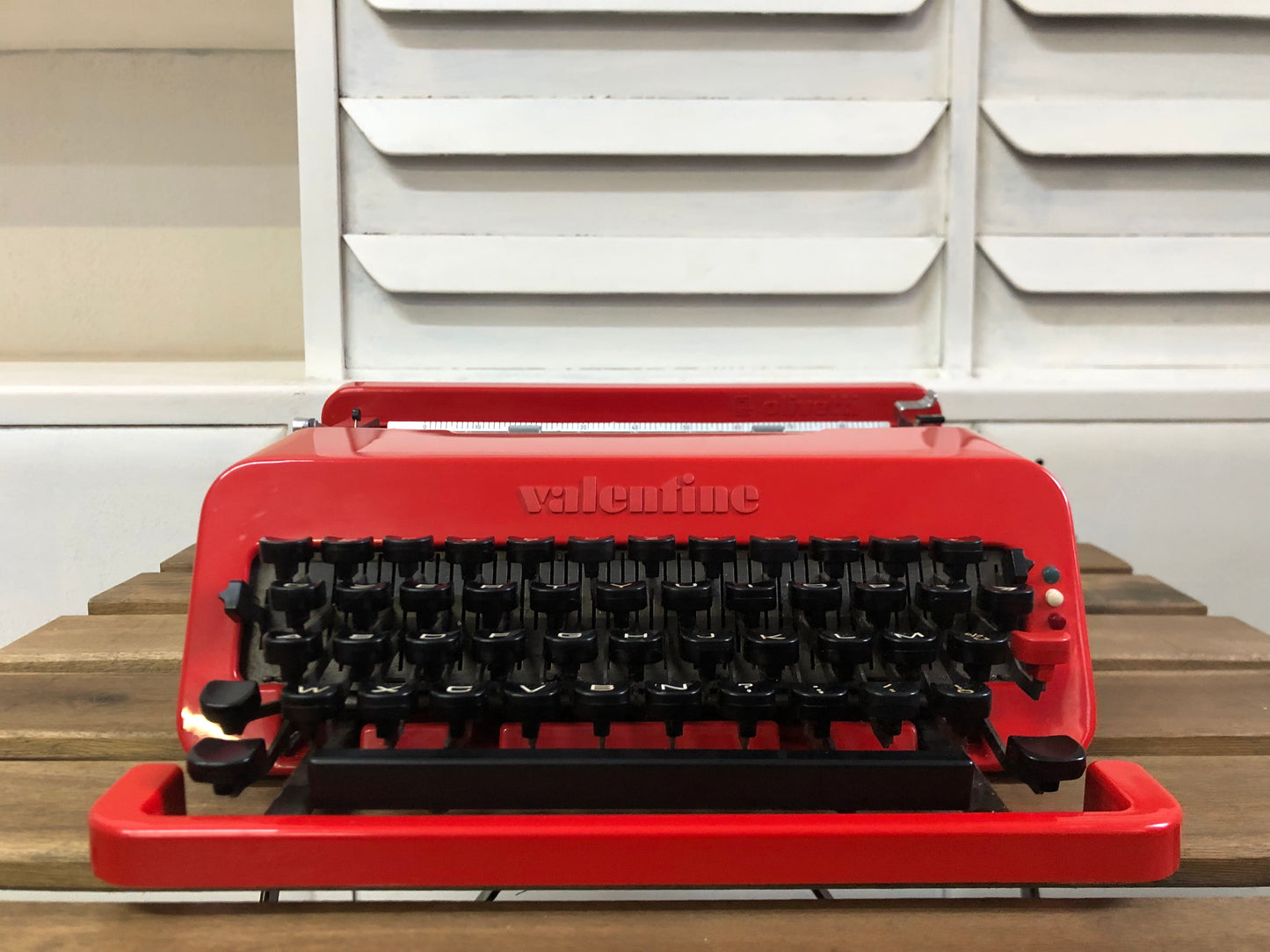 Macchina Da Scrivere Olivetti Valentine Design Ettore Sottsass Vintage Rossa